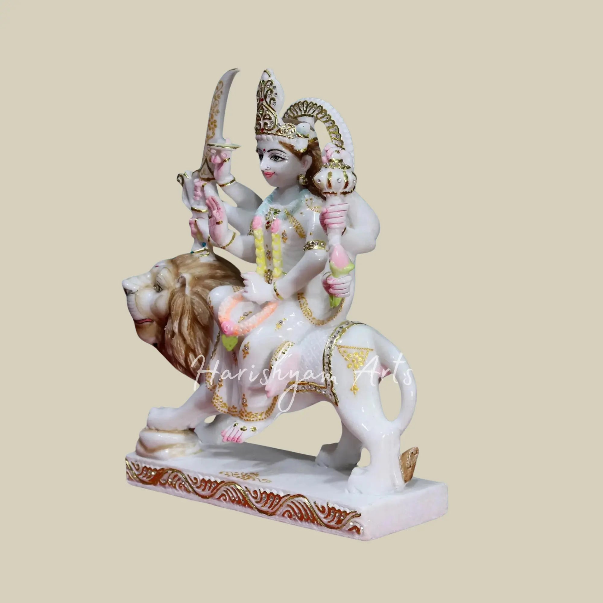 18" Marble Durga maa statue