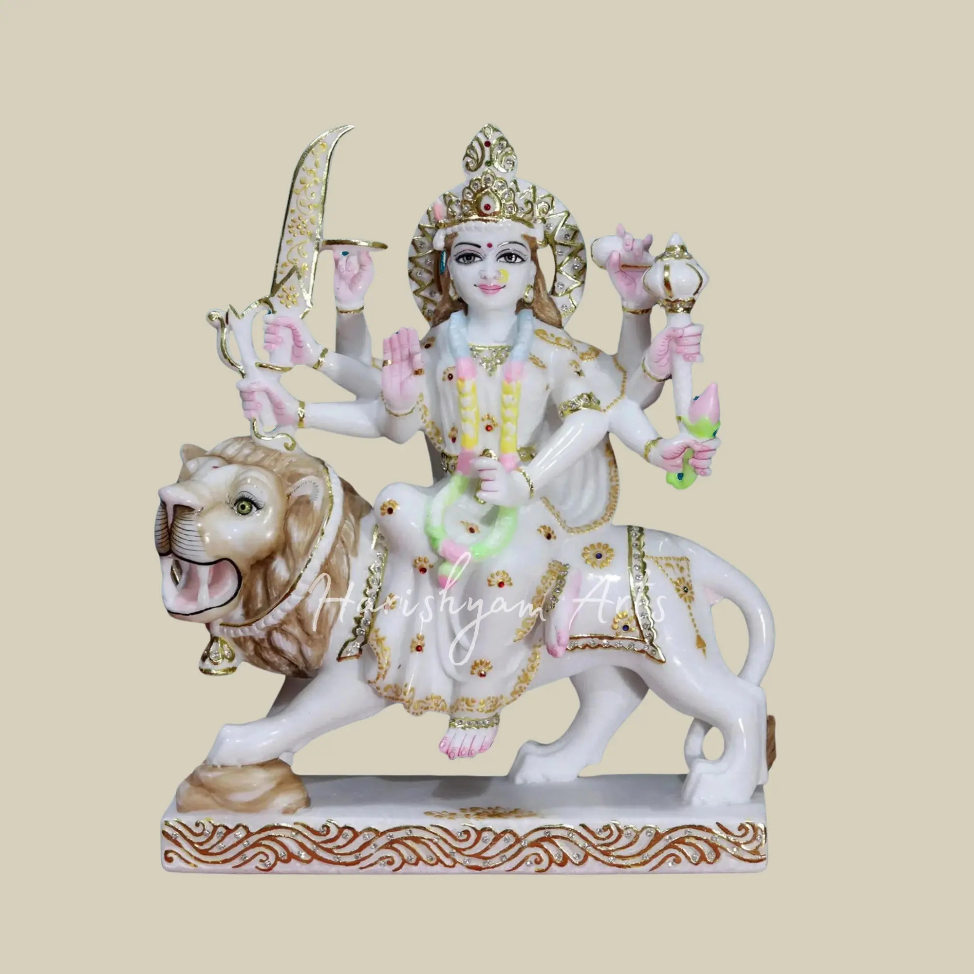 18 inches Marble Durga murti for mandir 1