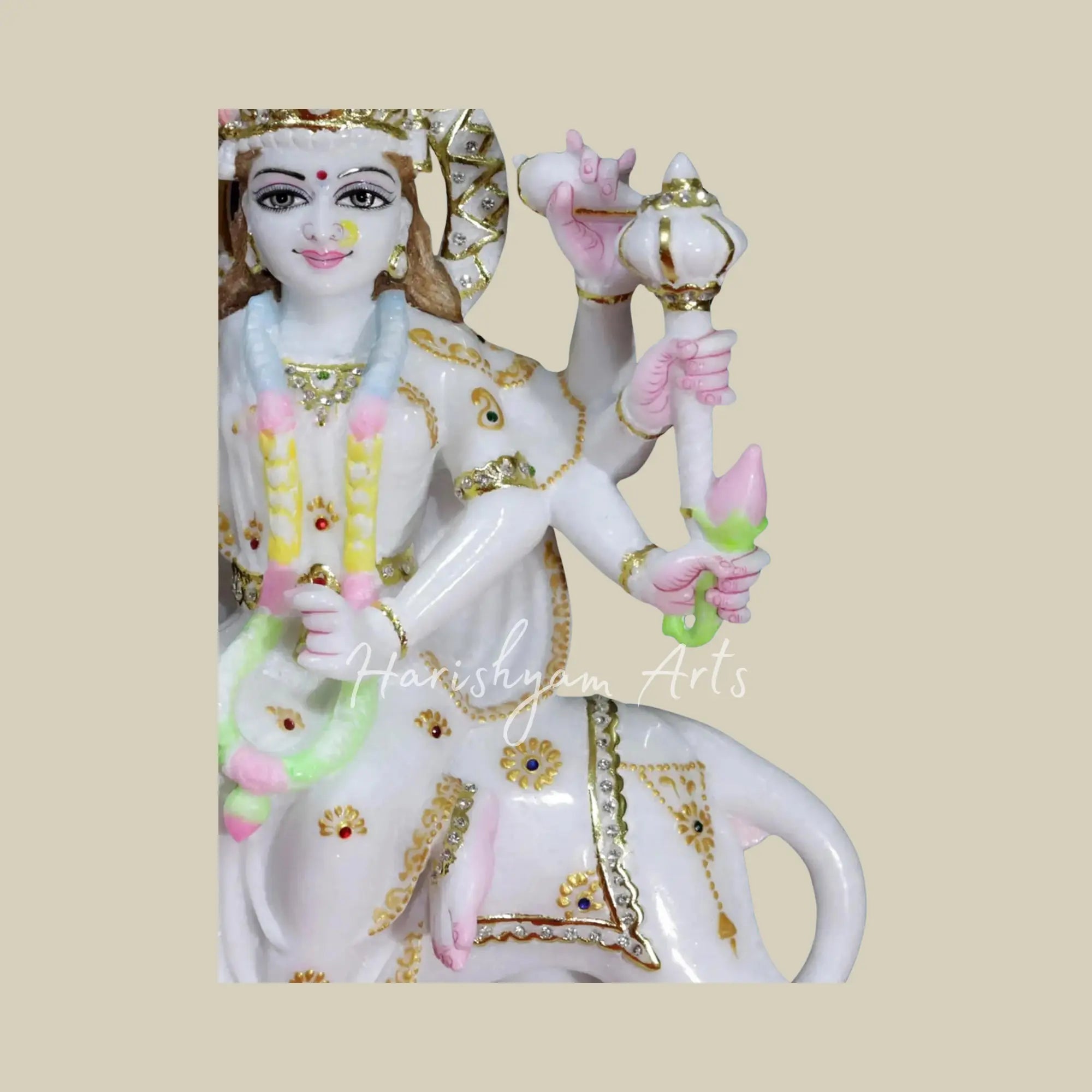 18 inches Marble Durga murti for mandir 2