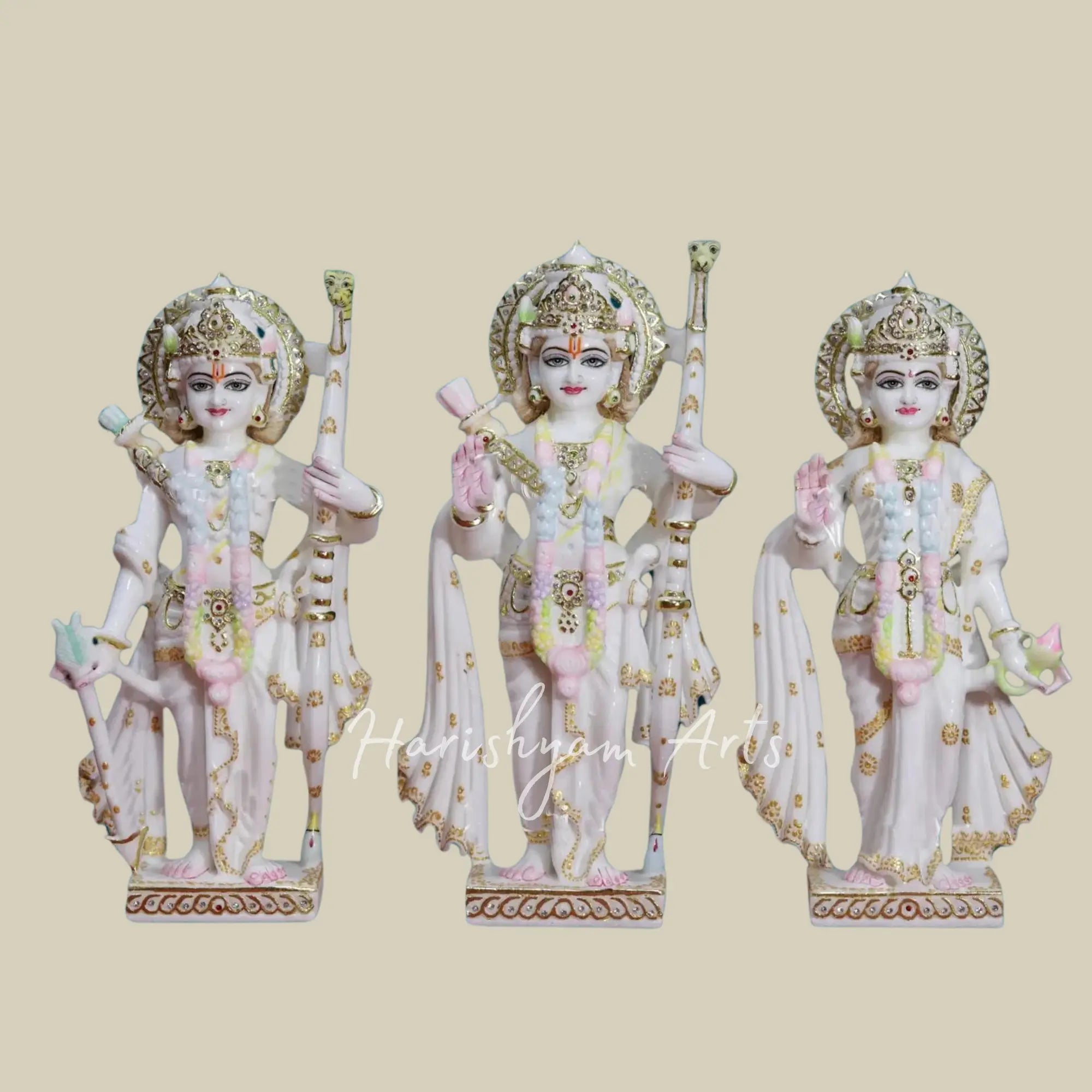 18 inches Marble Ram Darbar Moorti Buy Online 1