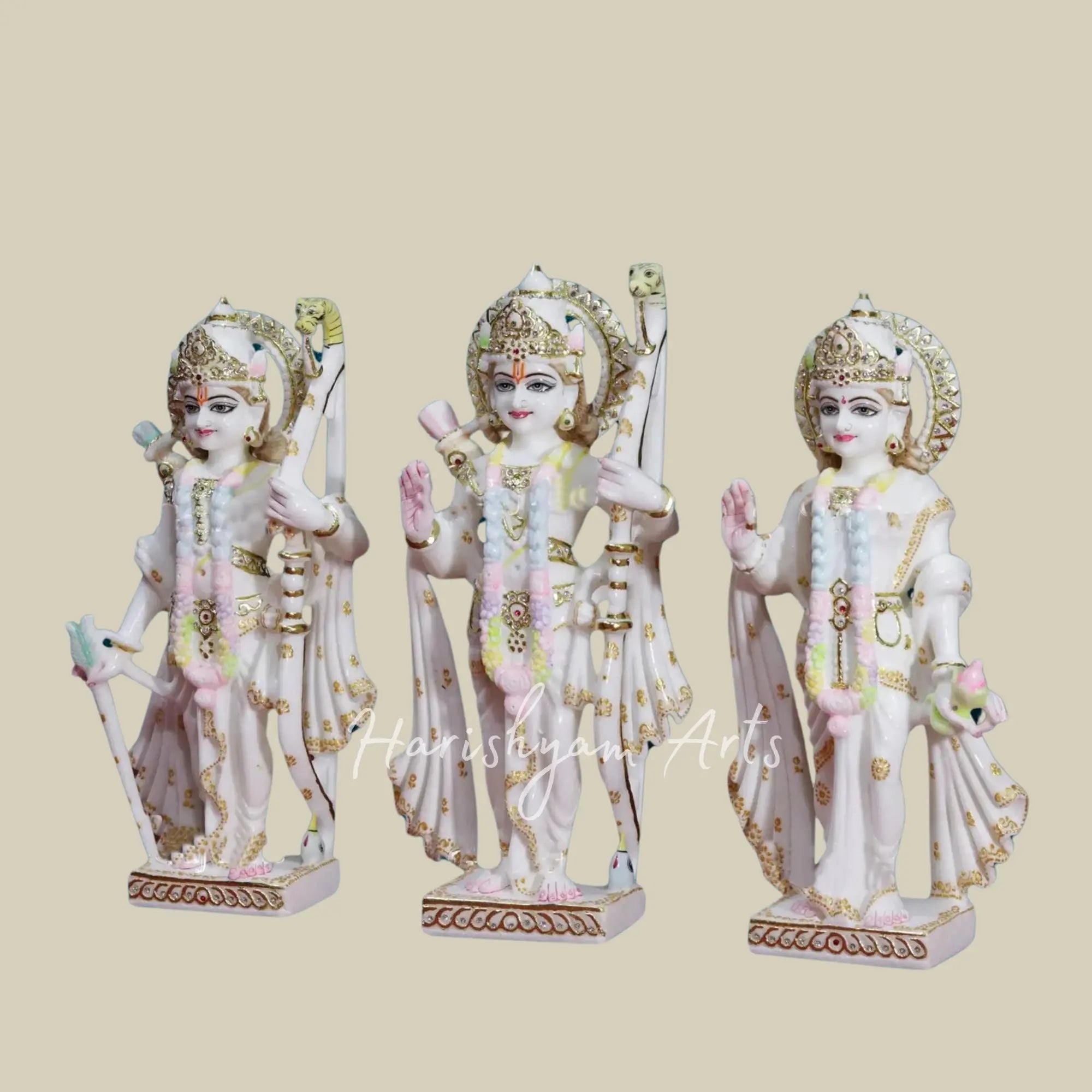 18 inches Marble Ram Darbar Moorti Buy Online 3