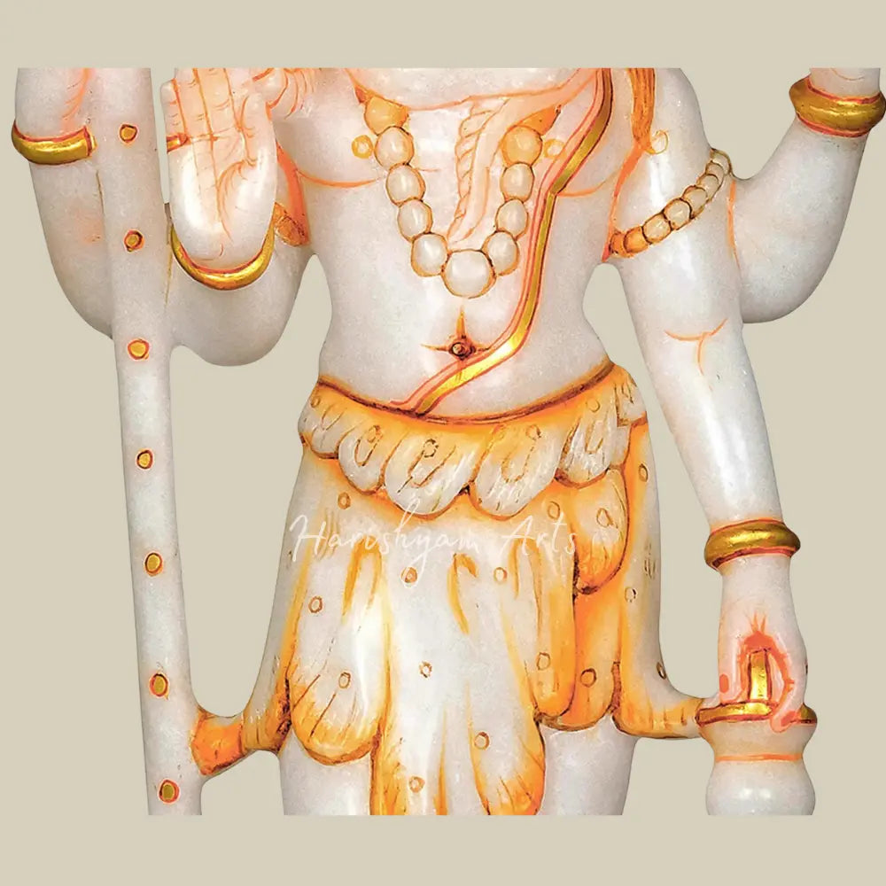 18" Marble Statue of Shiv Ji in Standing Position