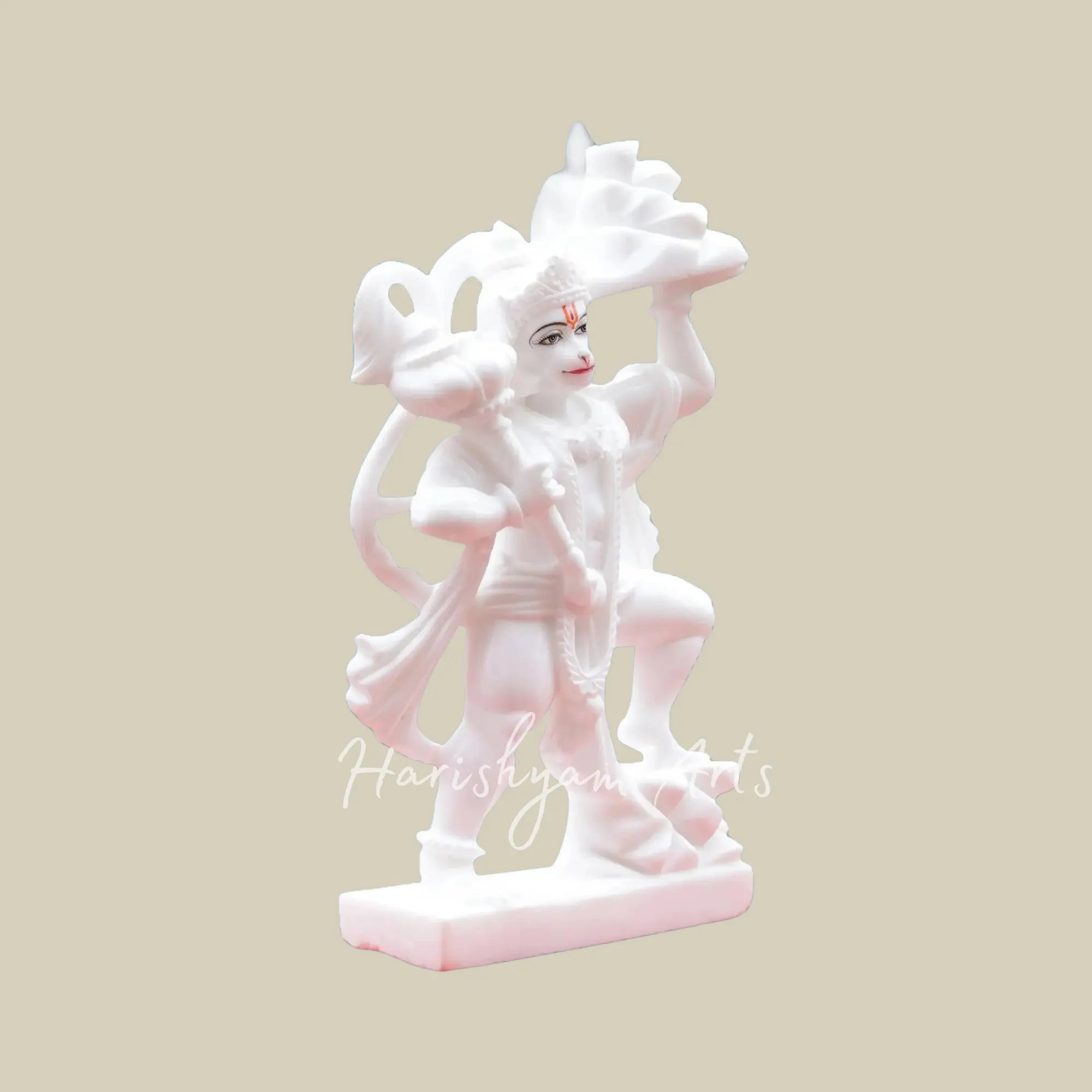 18 inches White Marble Hanuman Ji Moorti