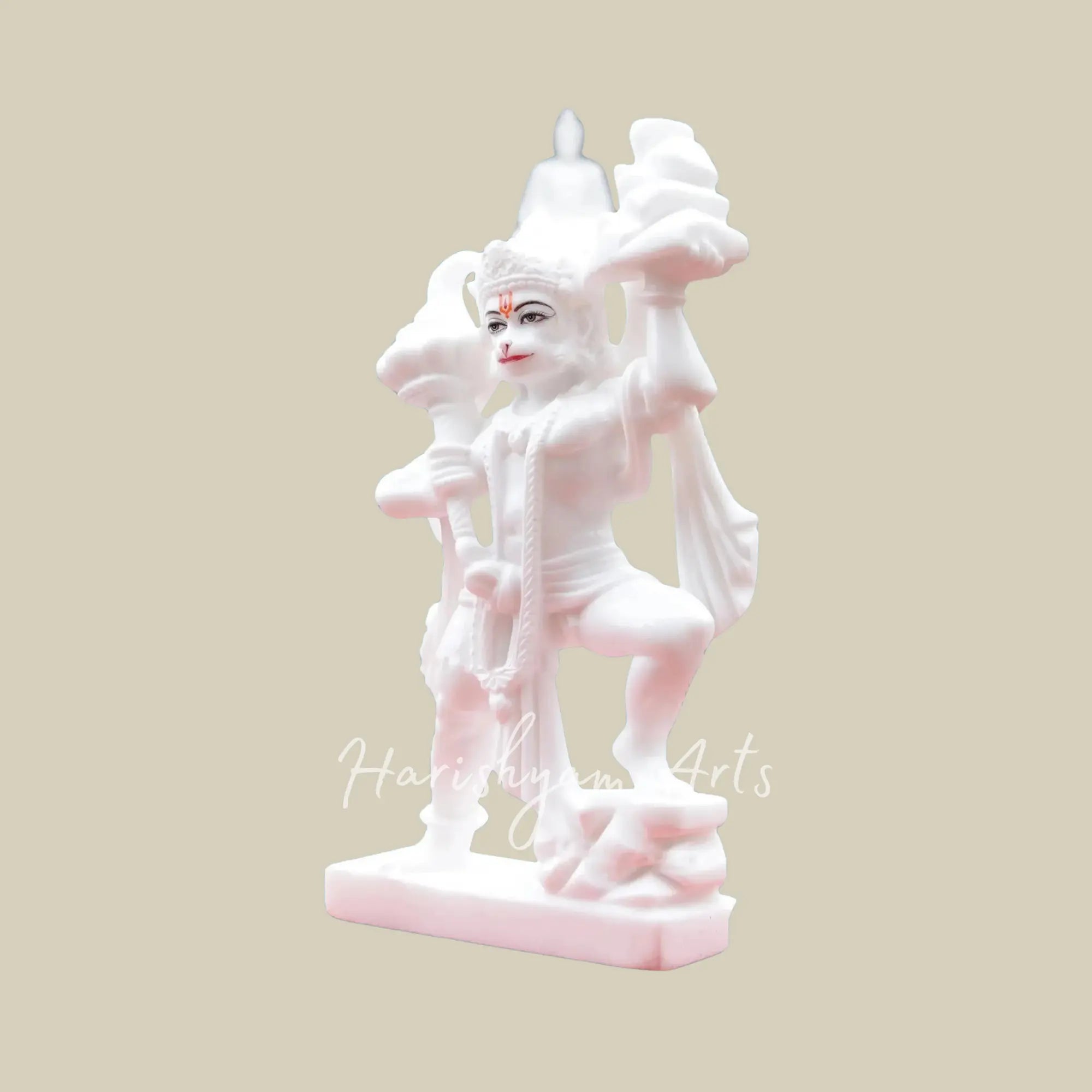 18 inches White Marble Hanuman Ji Moorti1