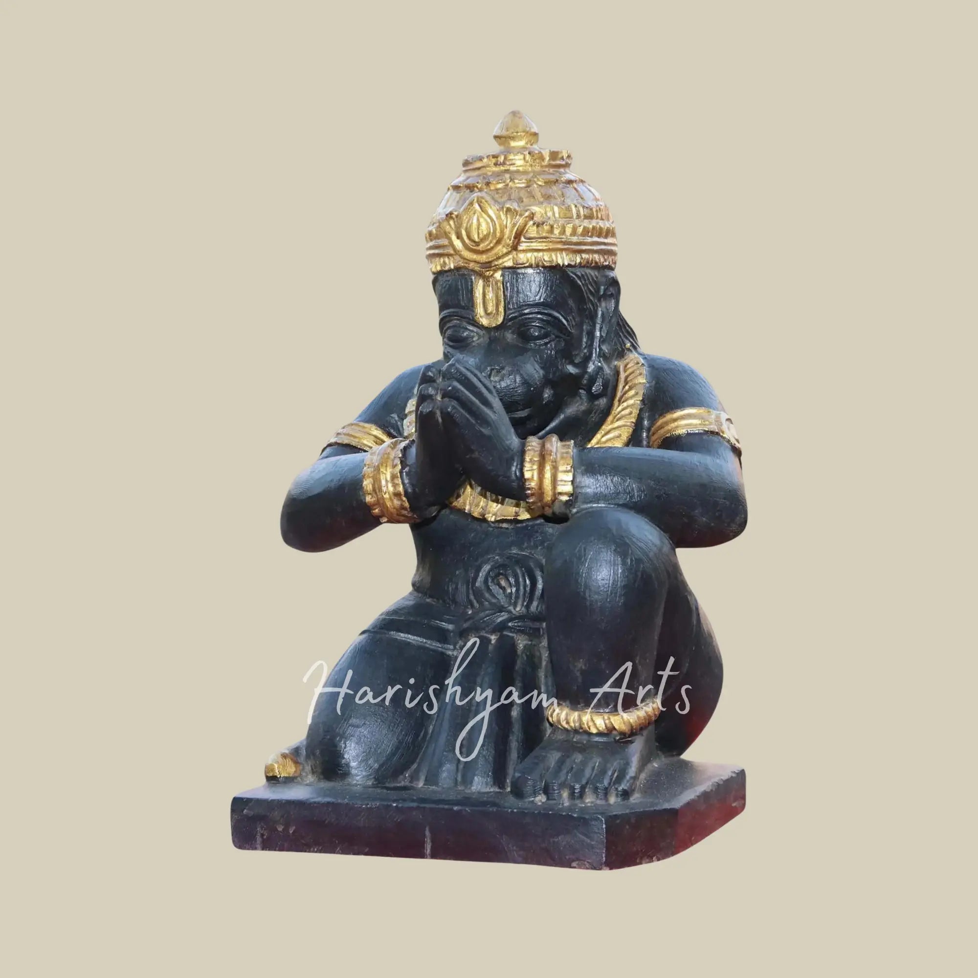 18 inches black hanuman murti3