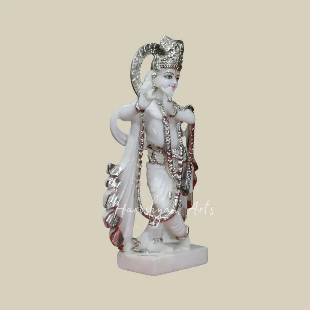 18" marble krishna statue for home