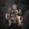 19" Pure Brass Large Durga Maa Murti for Temple & Home Decor