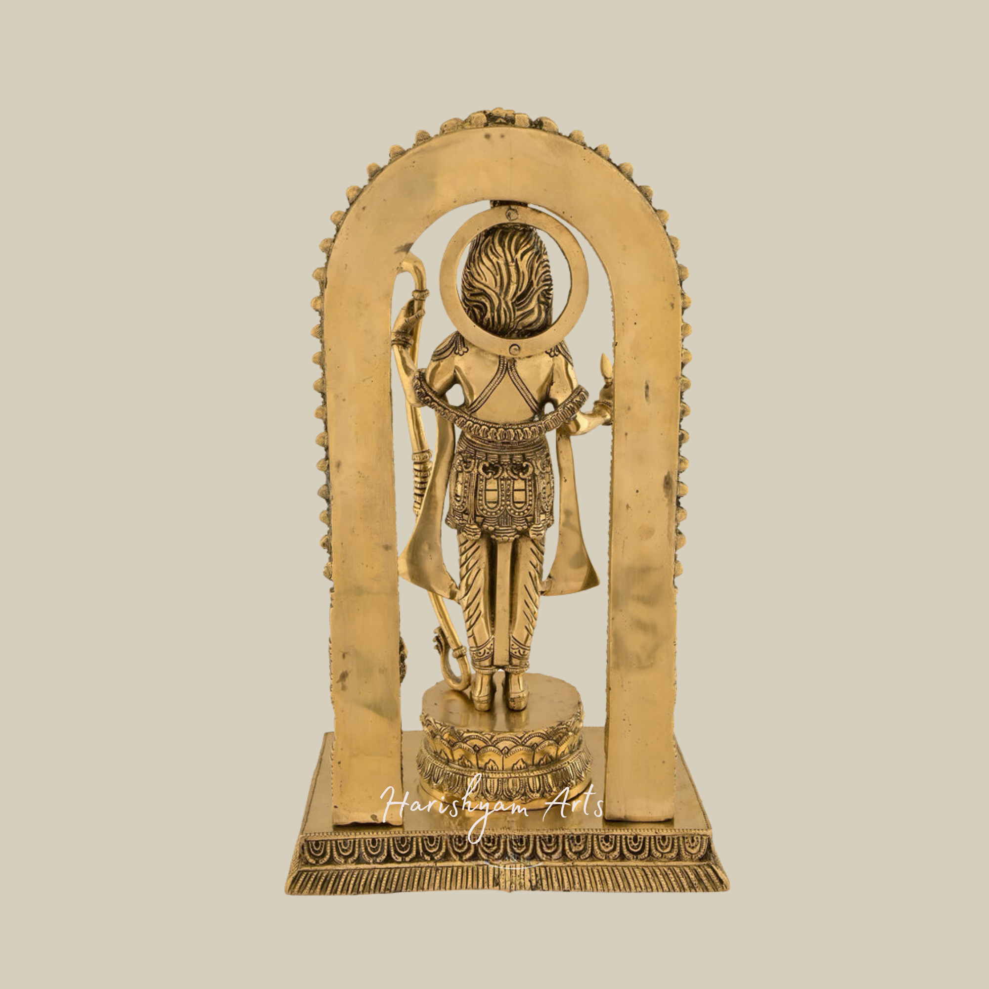 19" Ram Lalla Brass Idol for Home Temple