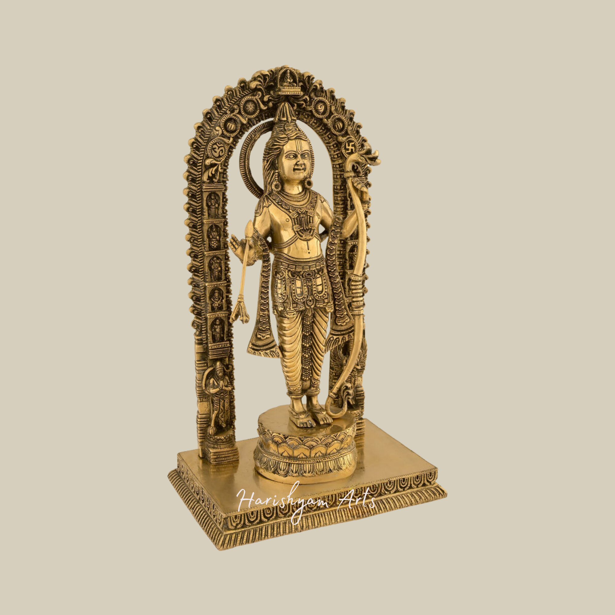 19" Ram Lalla Brass Idol for Home Temple2