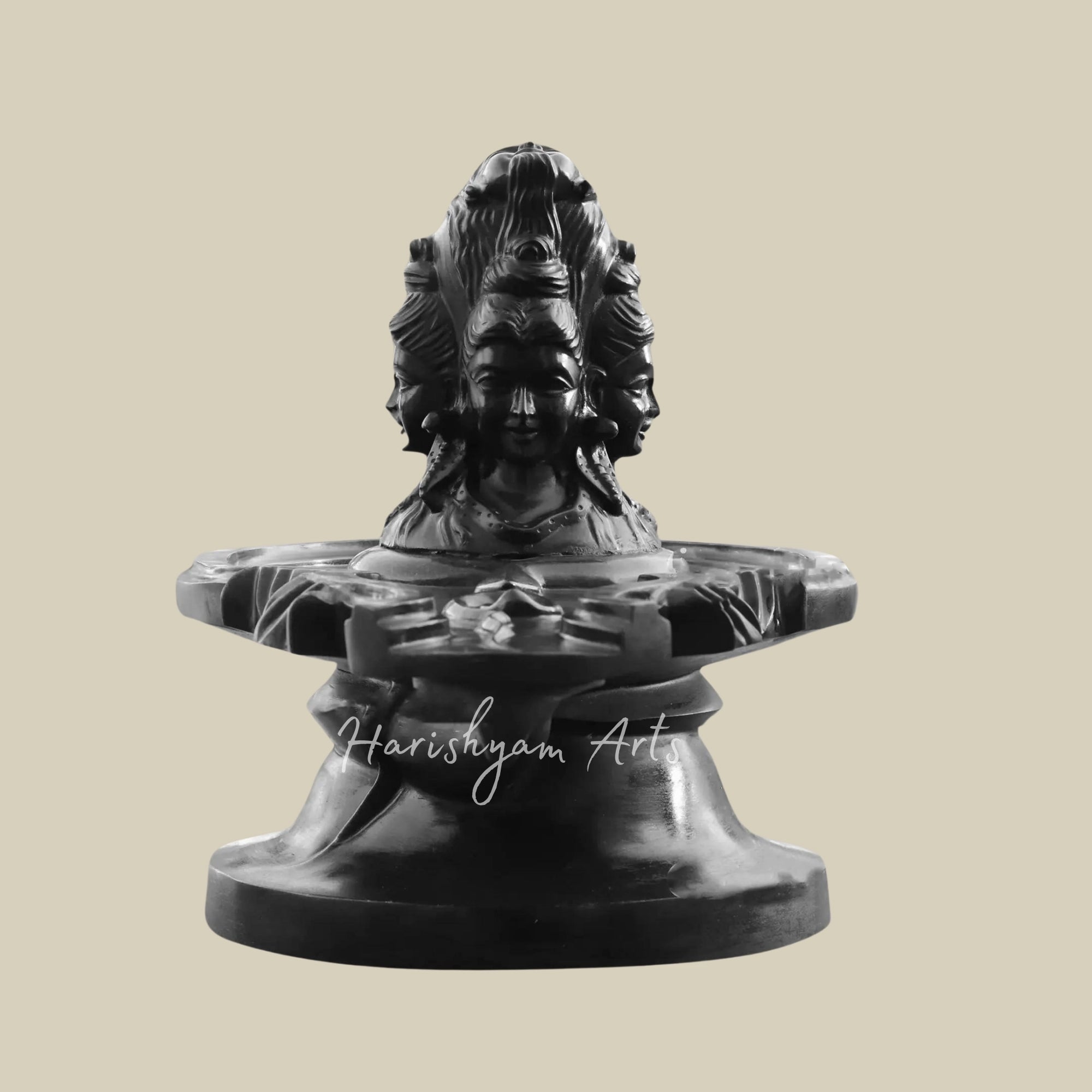 21" Attractive Shivling With Lord Shiva Face1