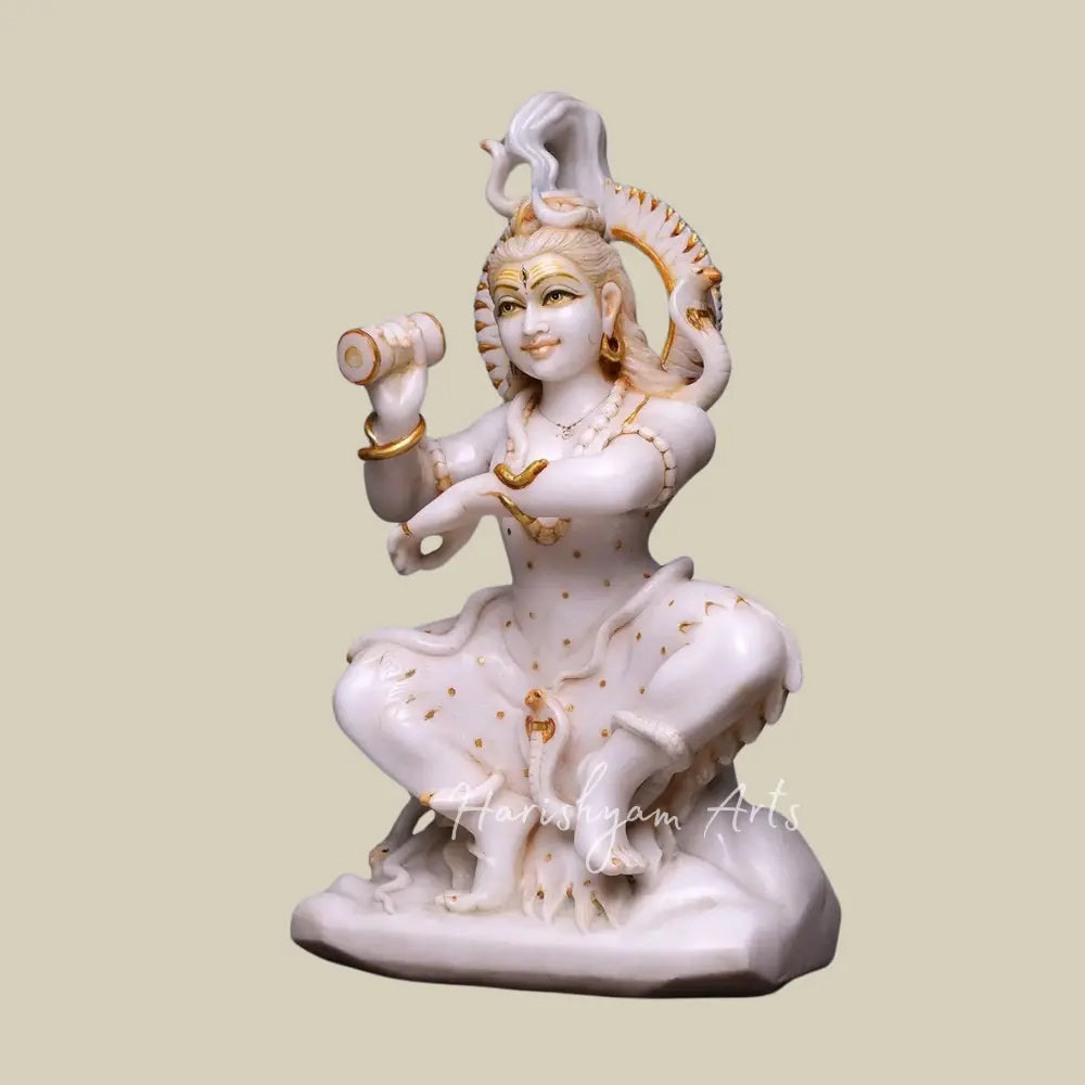 21" Dancing Shiva in Tandav Mudra Marble Statue