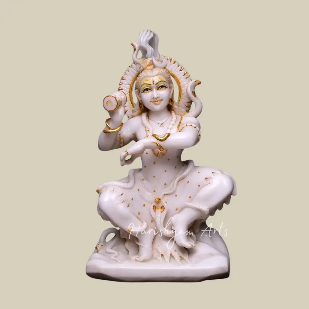 21" Dancing Shiva in Tandav Mudra Marble Statue