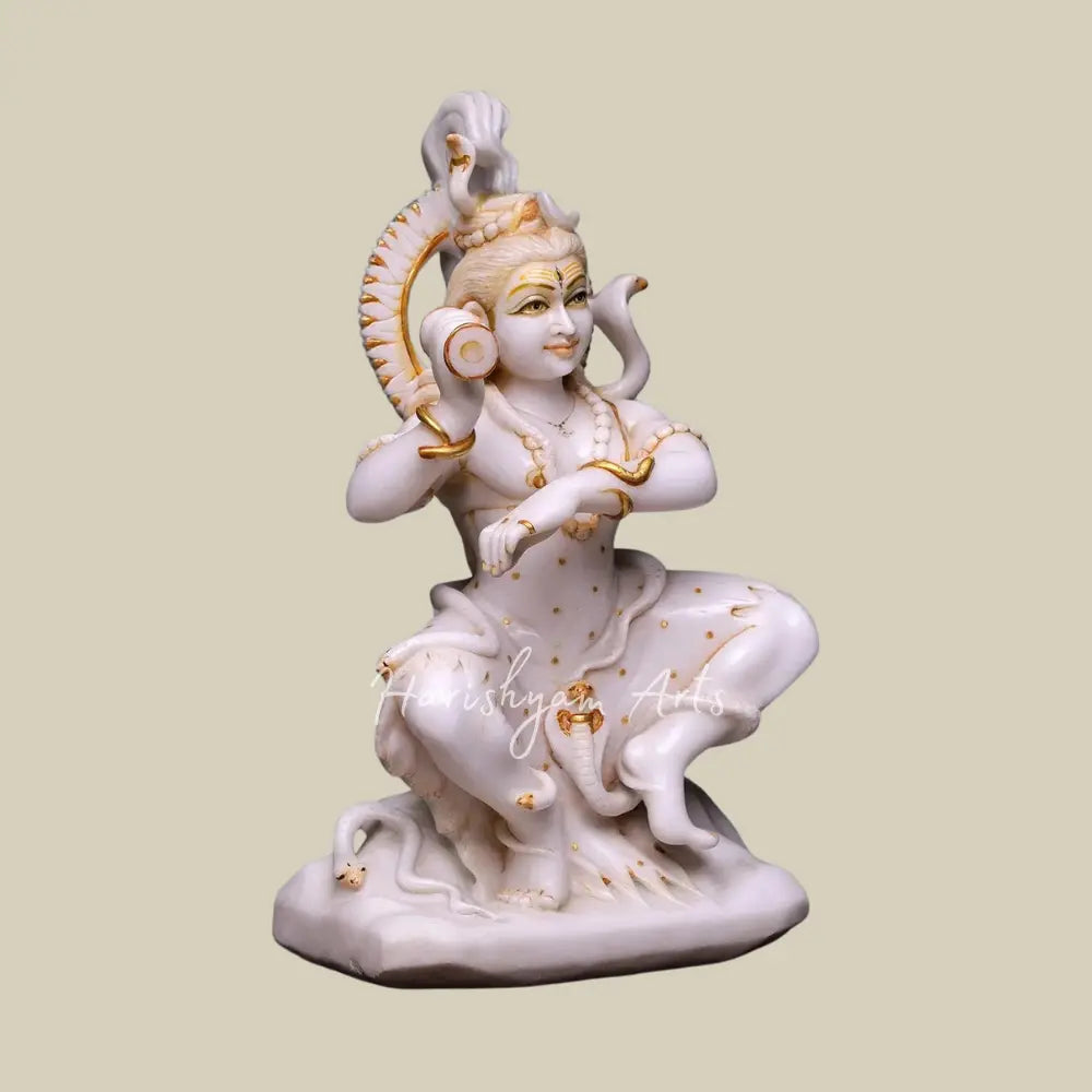 21" Dancing Shiva in Tandav Mudra Marble Statue