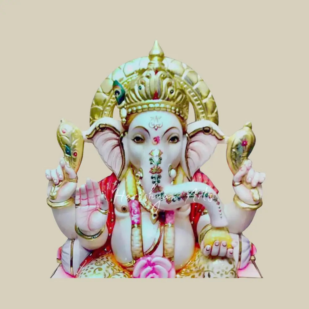 21" Ganpati Bappa Marble Statue