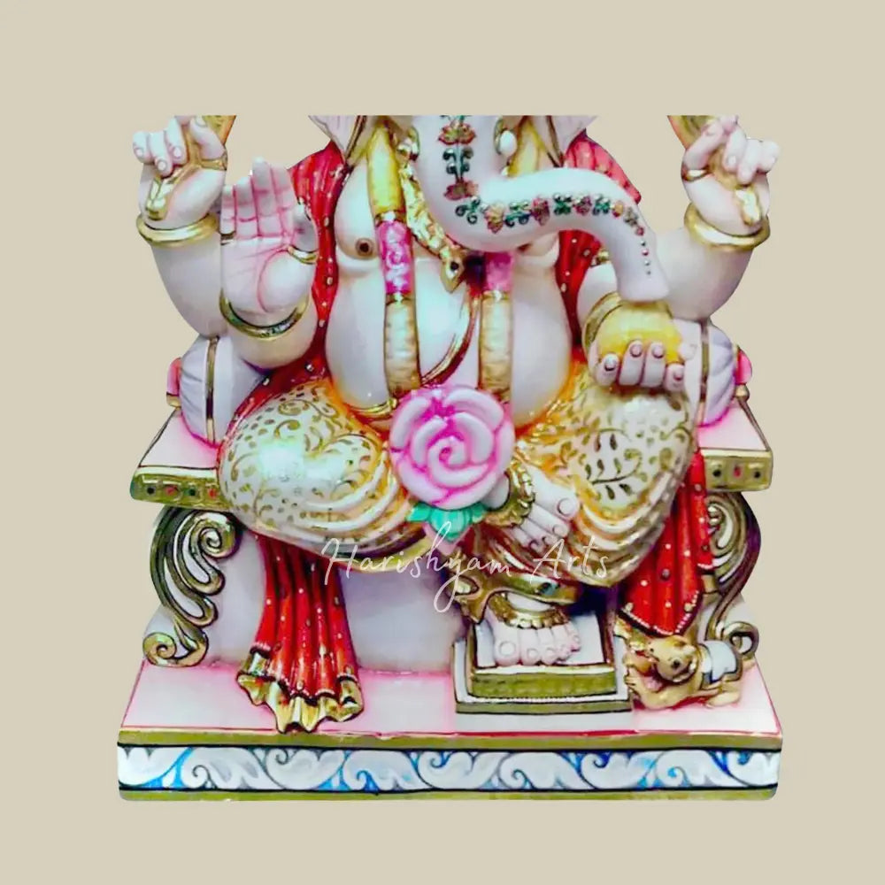 21" Ganpati Bappa Marble Statue