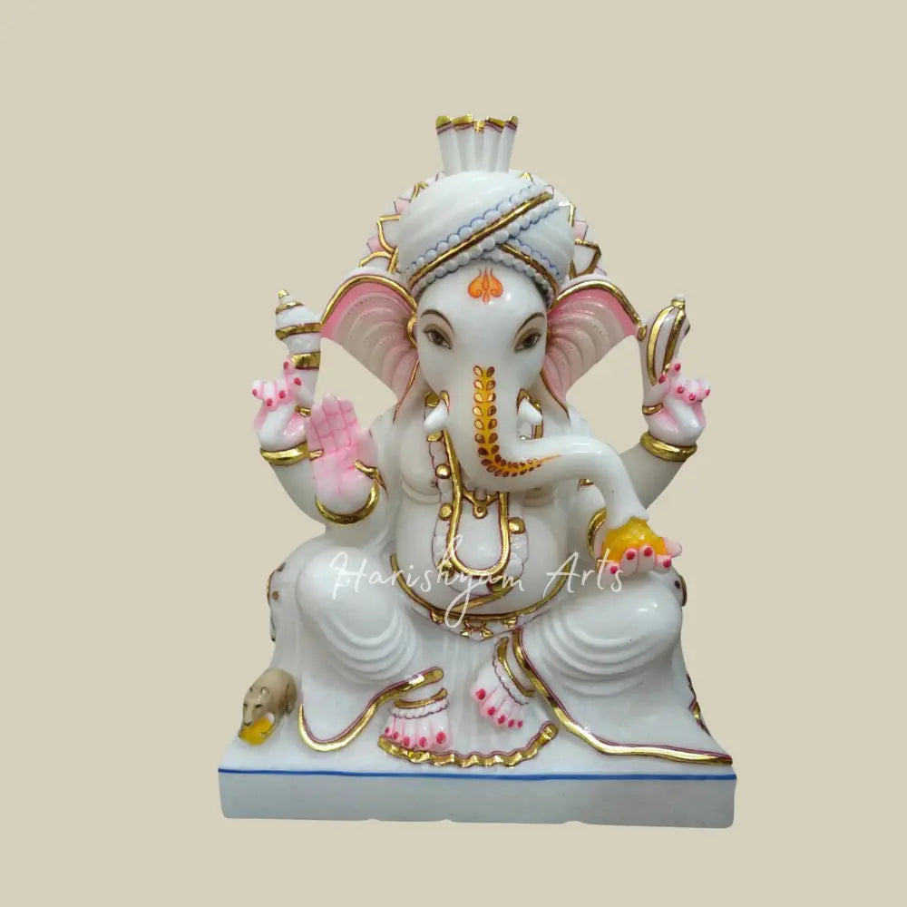 21" Ganesh Ji Statue in Vietnam Marble