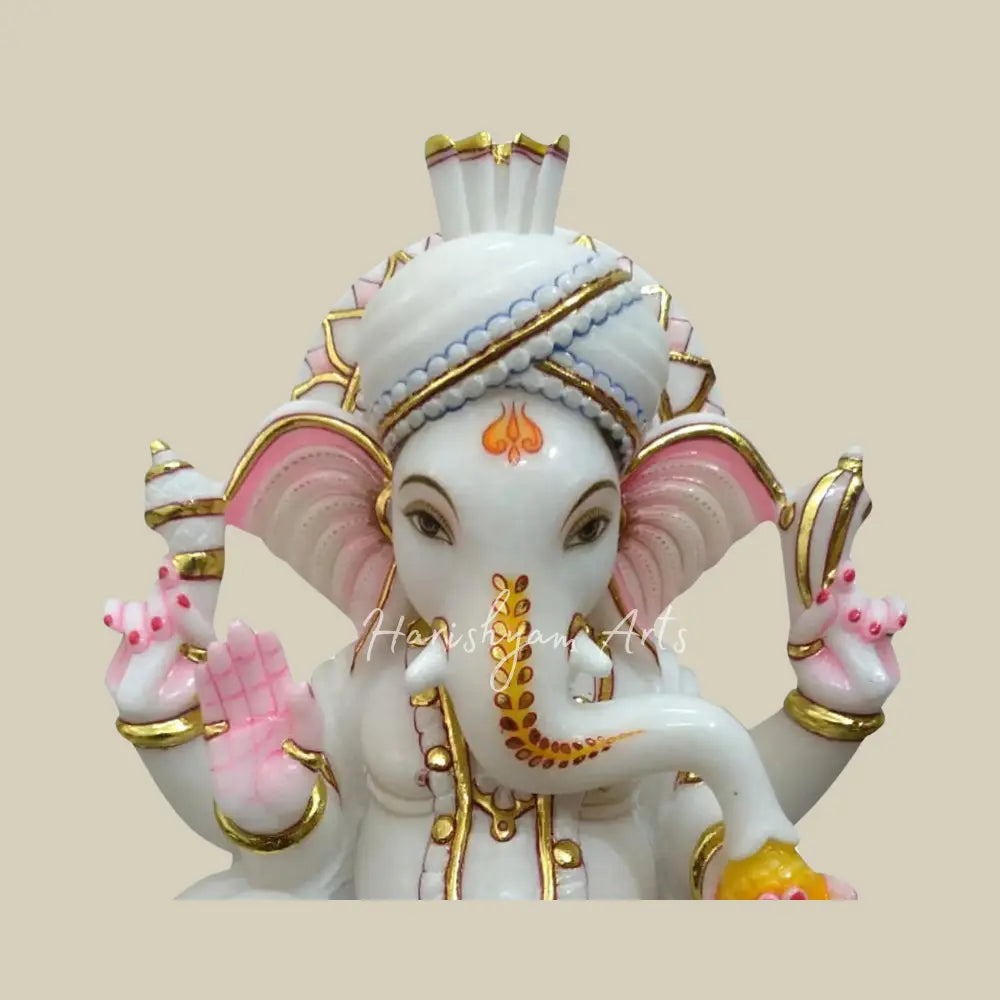 21" Ganesh Ji Statue in Vietnam Marble