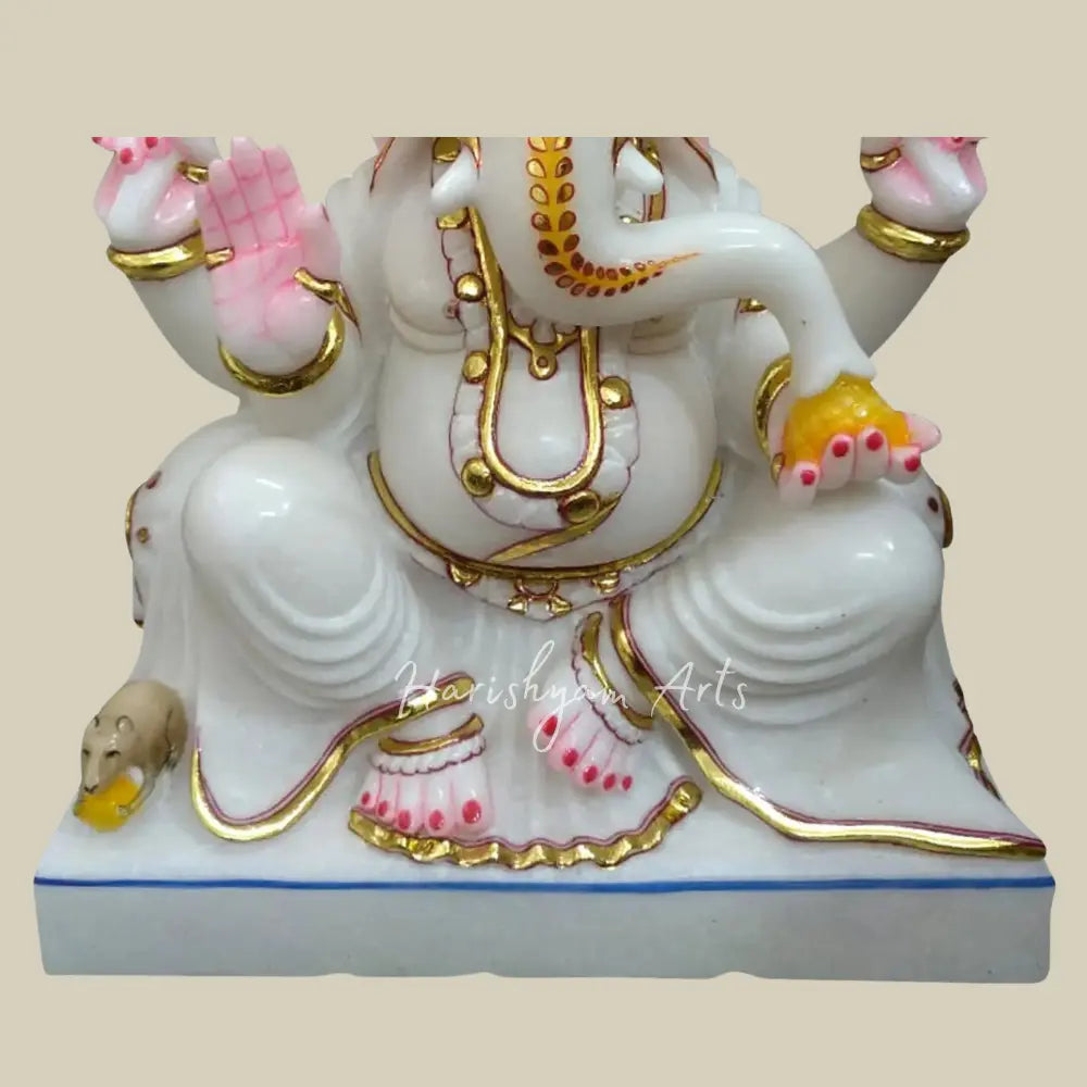 21" Ganesh Ji Statue in Vietnam Marble