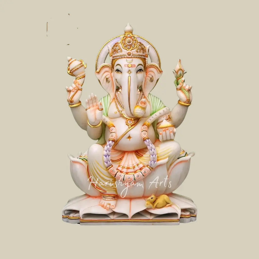 21" Lord Ganesha Seated on Lotus