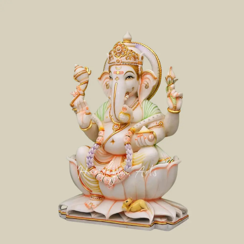 21" Lord Ganesha Seated on Lotus