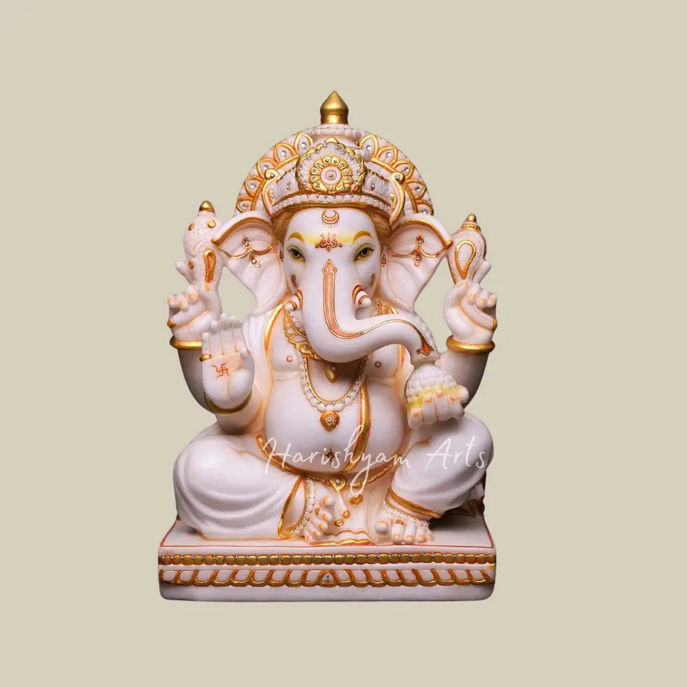 21" Seated Lord Ganesha Moorti for Home