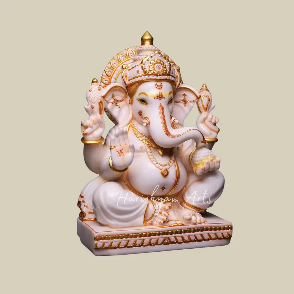 21" Seated Lord Ganesha Moorti for Home