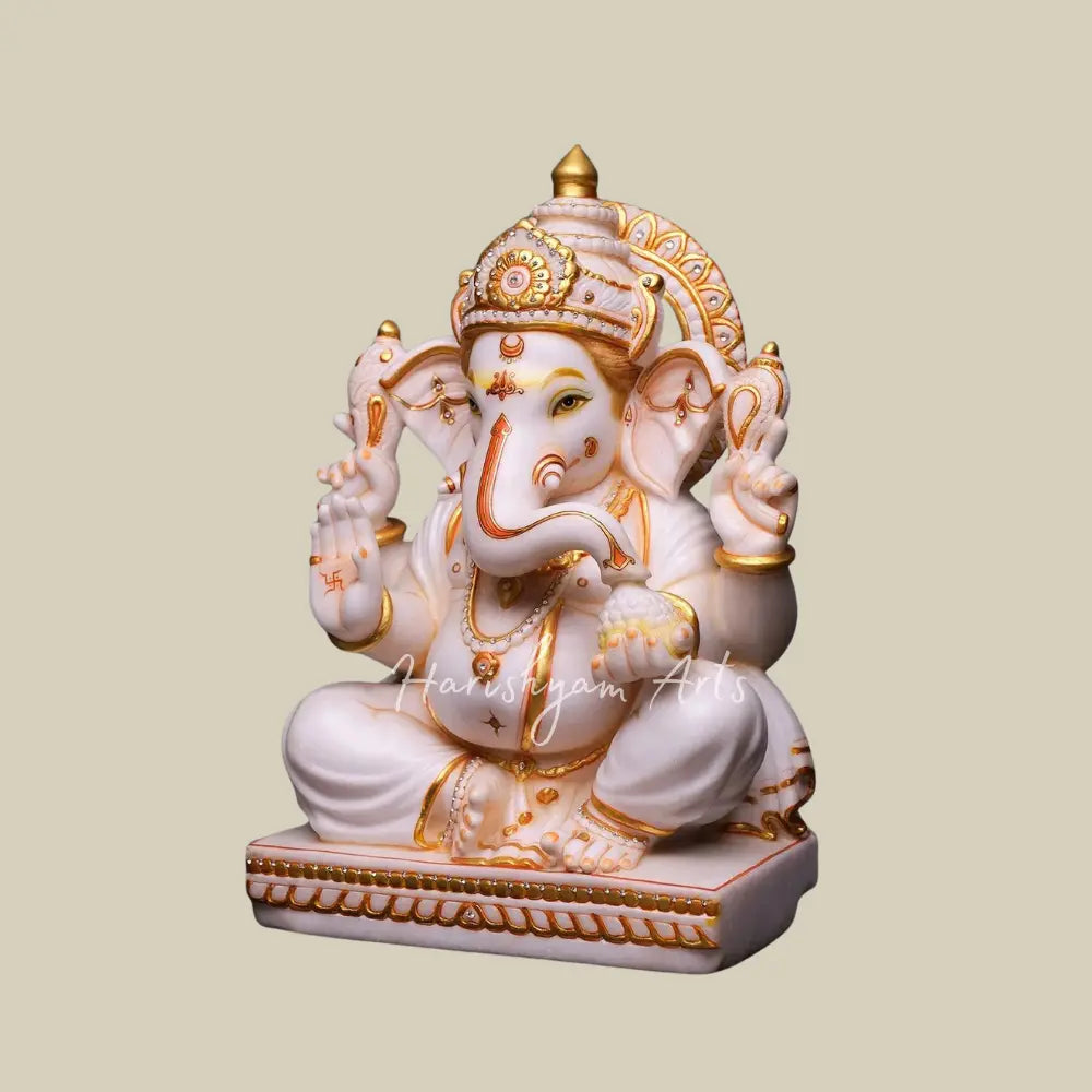 21" Seated Lord Ganesha Moorti for Home