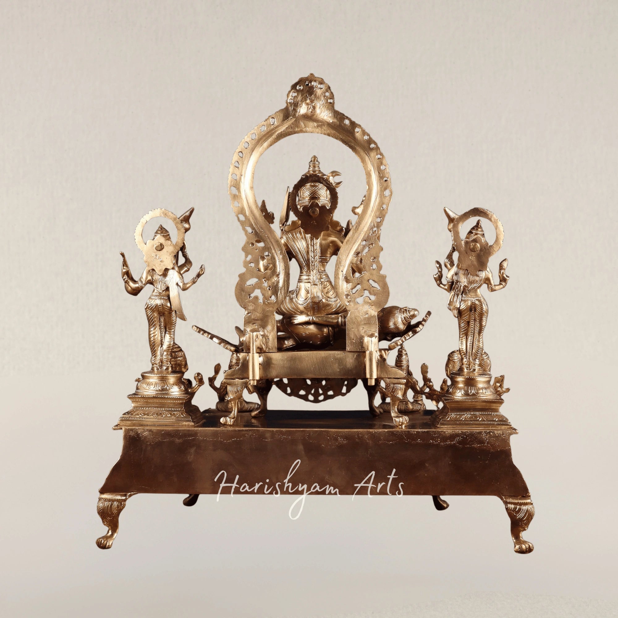 22" Divine Lalita Tripura Sundari Devi Bronze Darbar Sculpture
