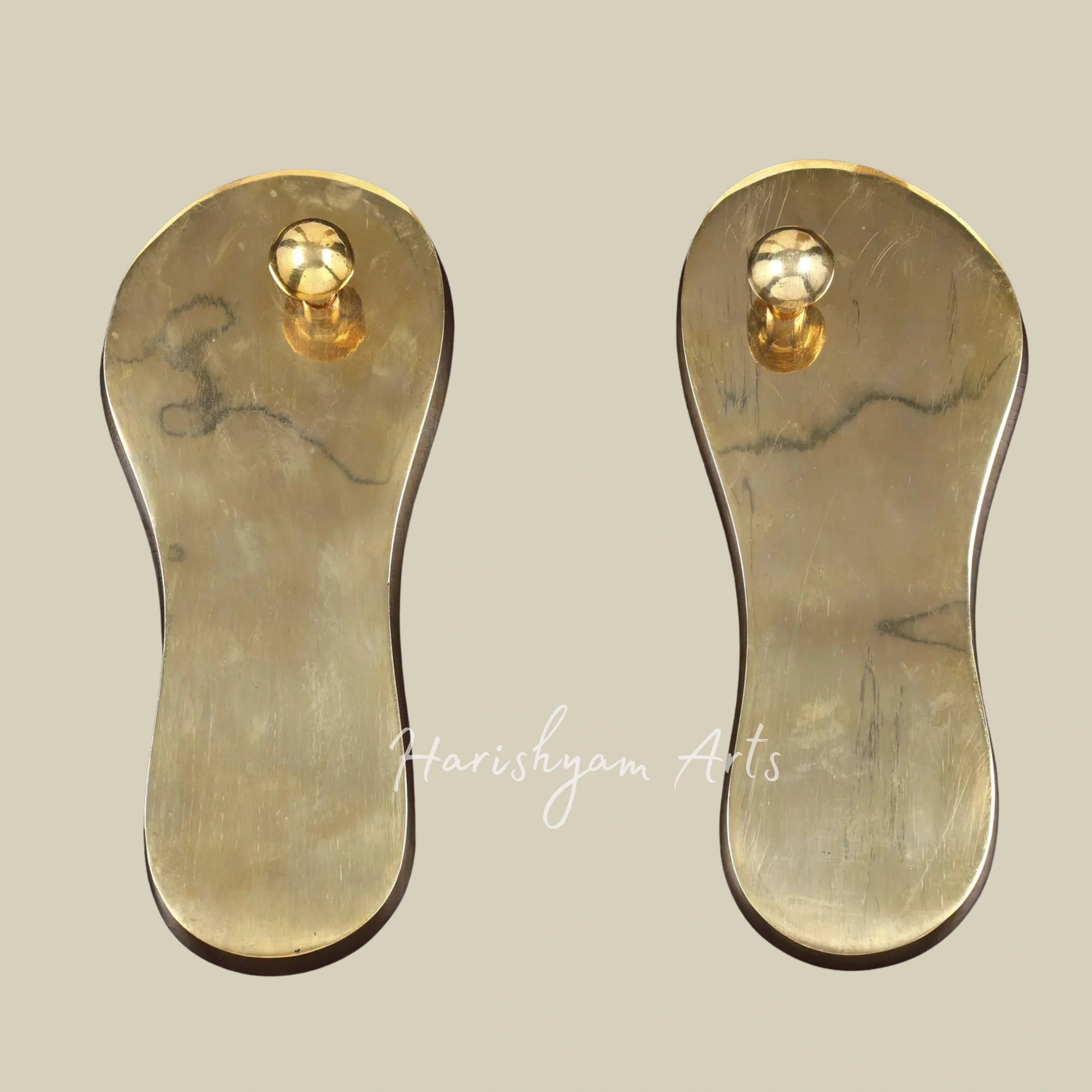 24"  Sacred Footprint Brass Wall Decor for Home and Prayer Space