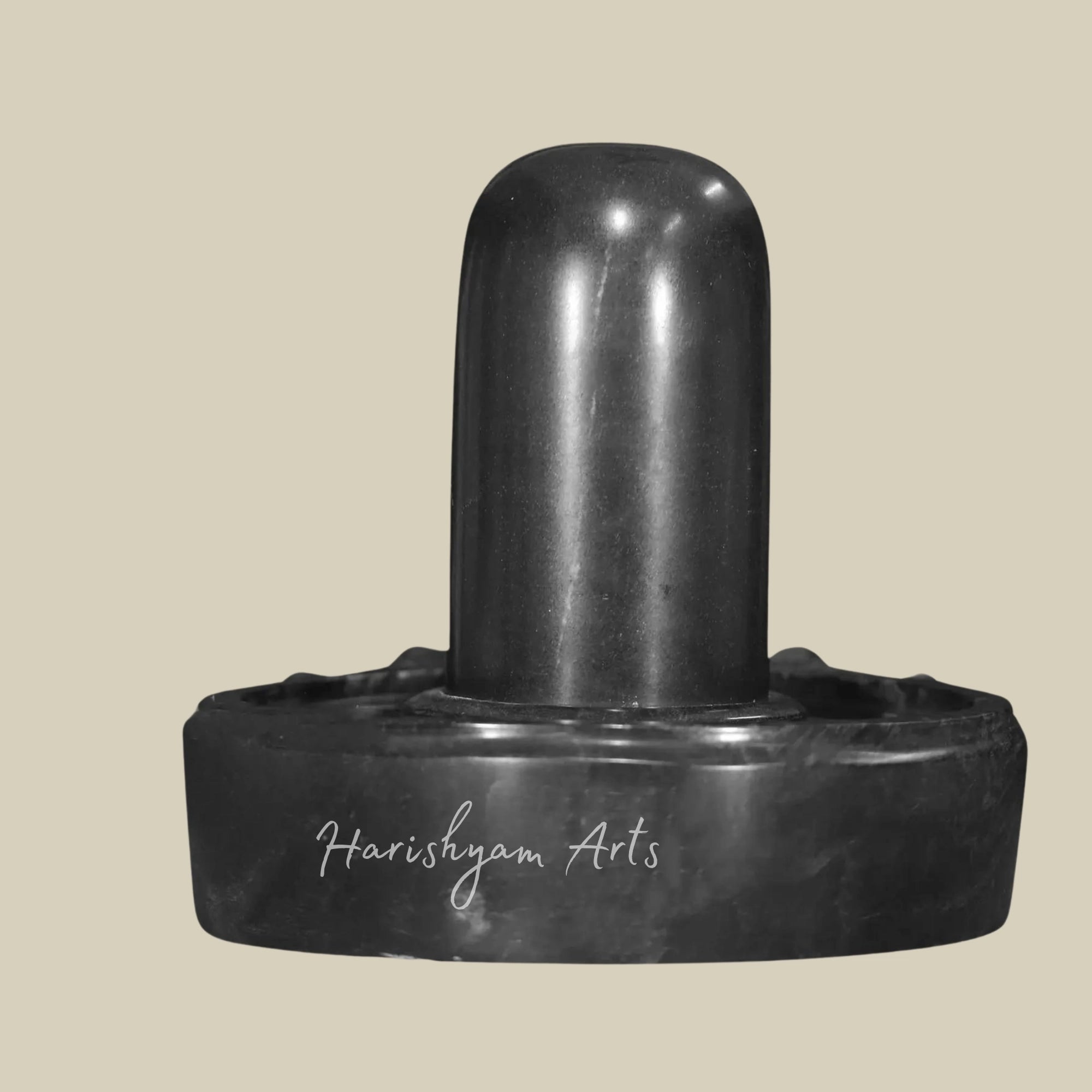 24" Black Marble Shivling