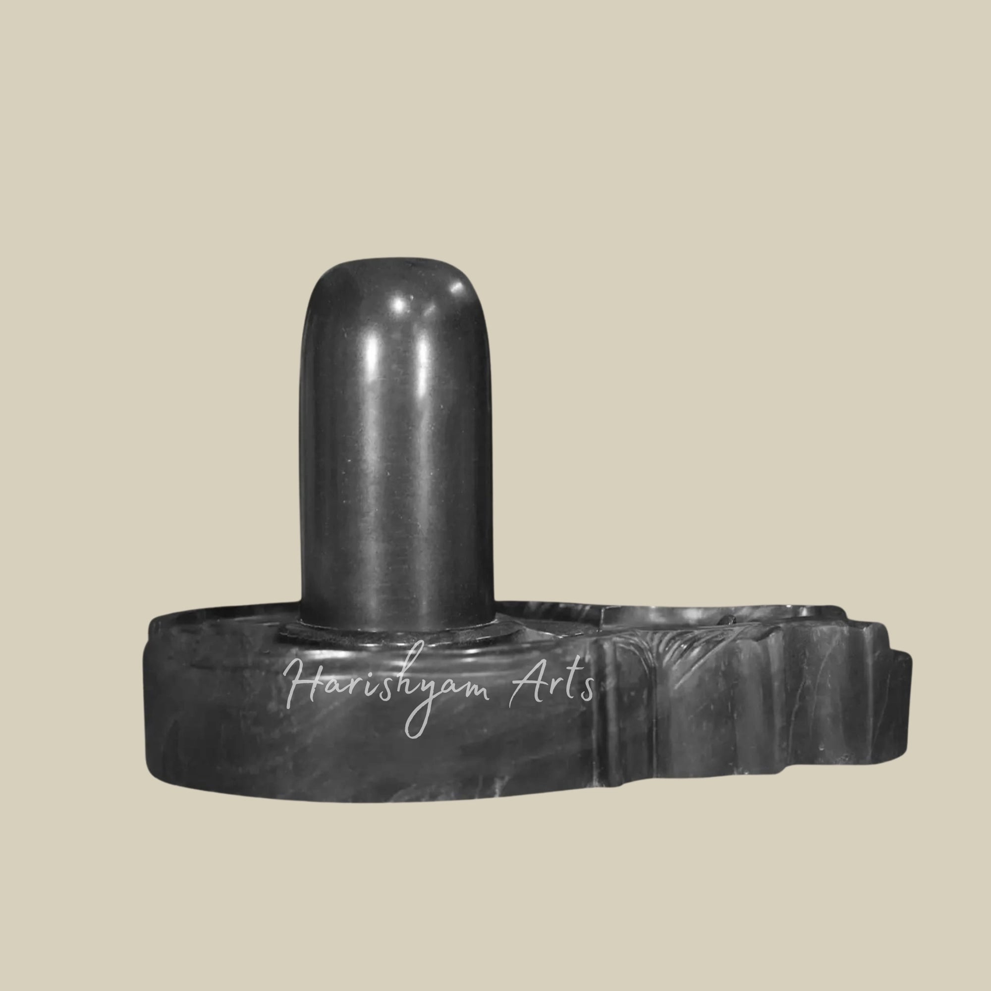 24" Black Marble Shivling1