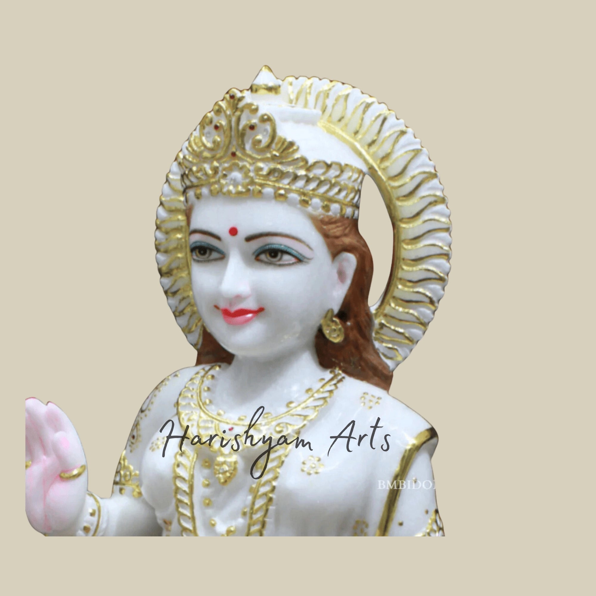 24" Marble Parvati Maa Moorti for Homes and Temple3