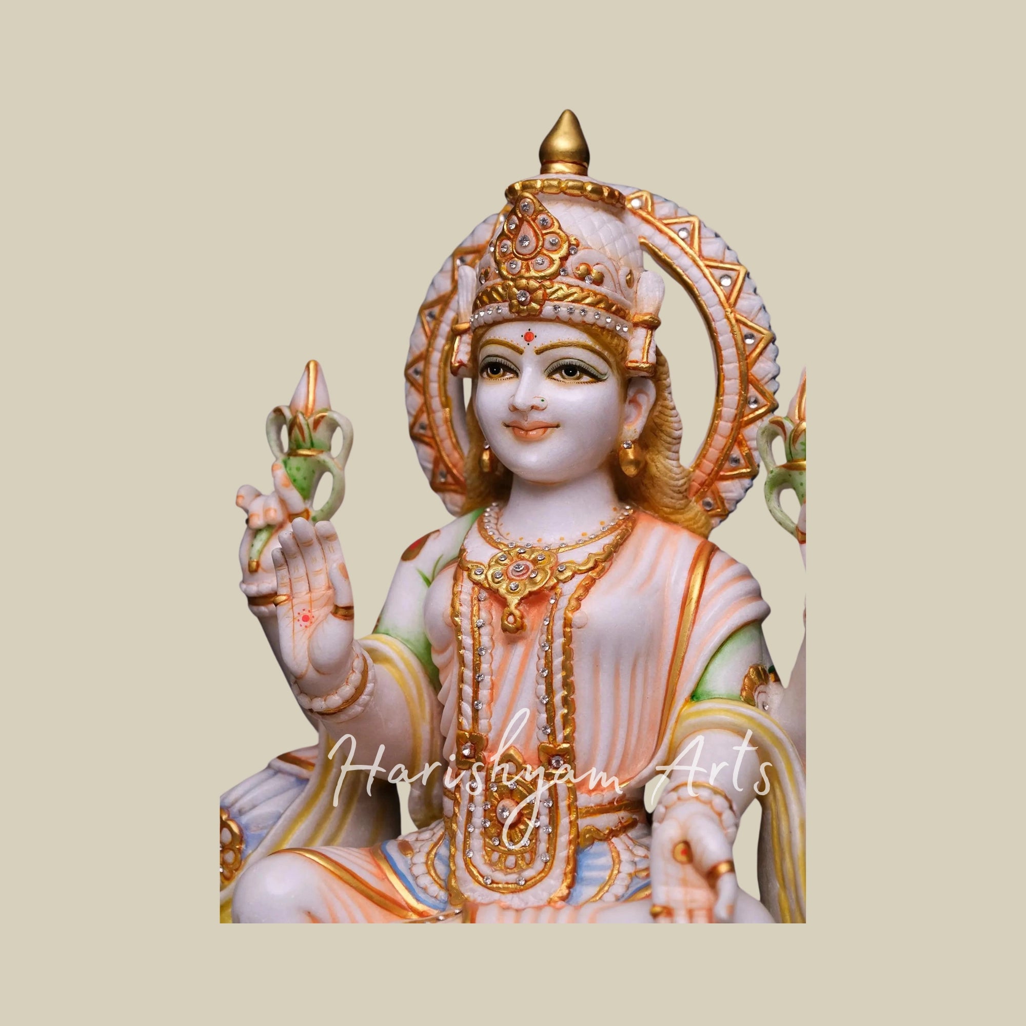 24 inches laxmi ganesh marble murti3