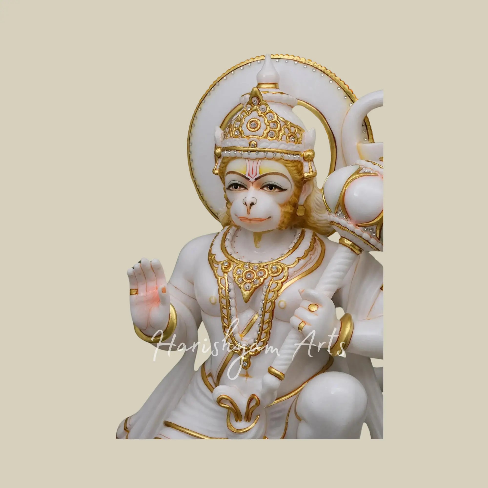 24 inches Buy Online Bajrangbali Maruti Nandan Idol Murti or Moorti Marble Statue