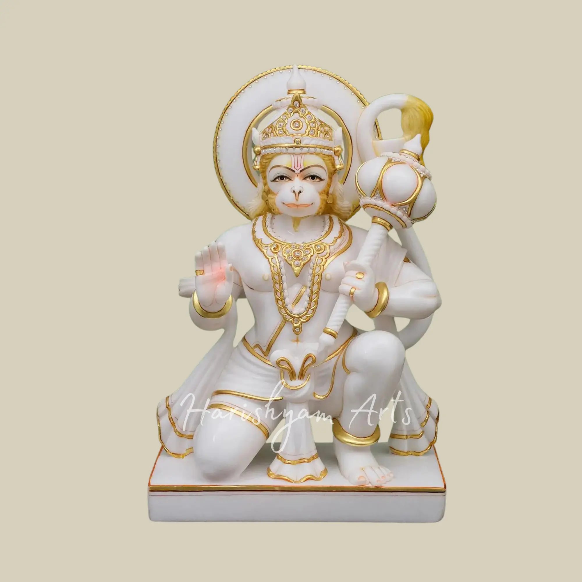 24 inches Buy Online Bajrangbali Maruti Nandan Idol Murti or Moorti Marble Statue3