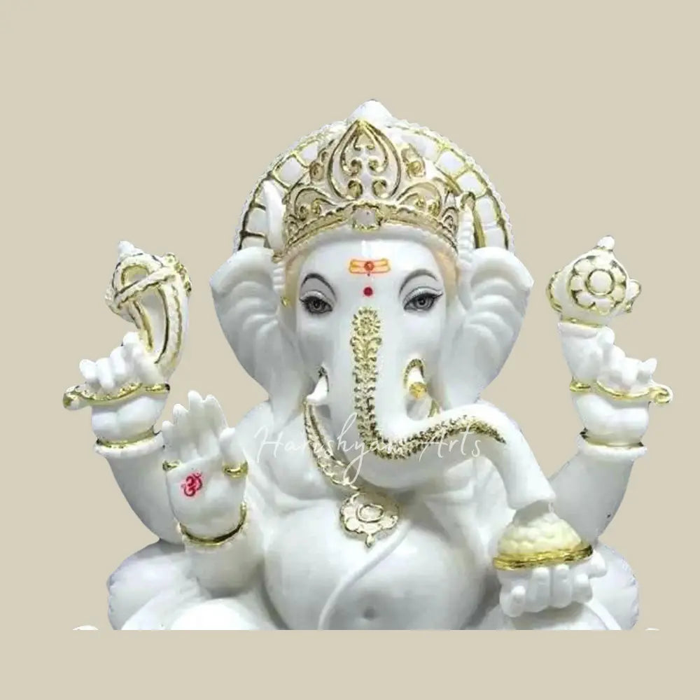 24" Lord Ganesha Marble idol for Home & Temple