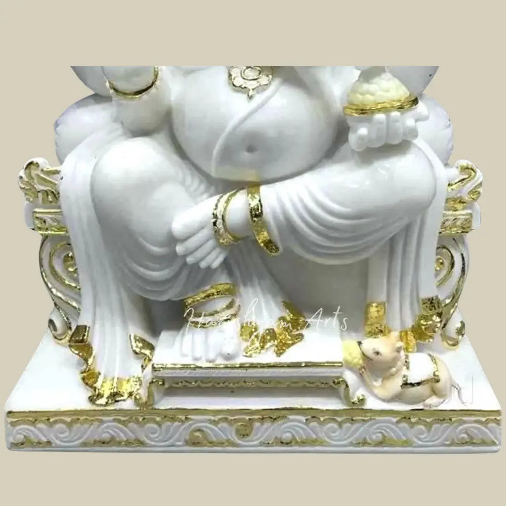 24" Lord Ganesha Marble idol for Home & Temple