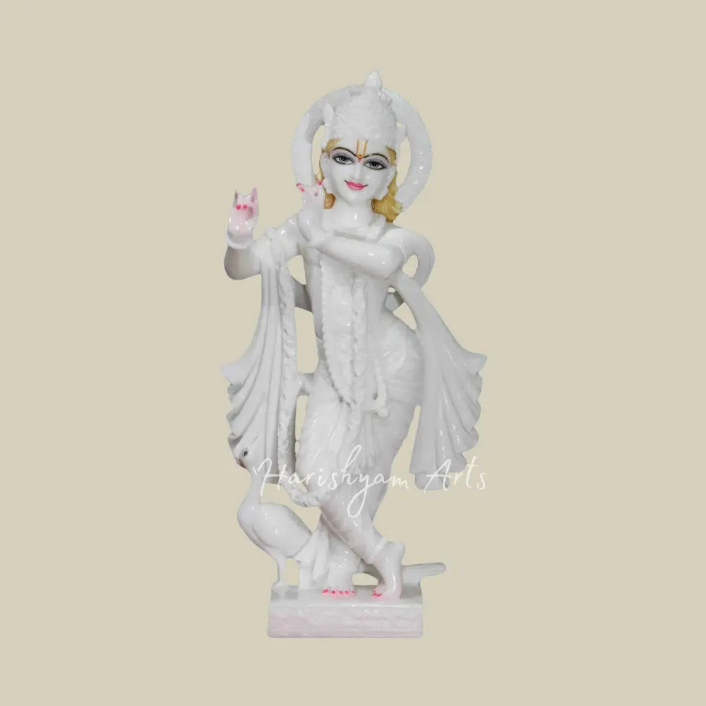 24" Marble Krishna Murti