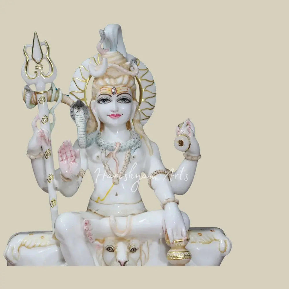 24" Marble Statue Of Lord Shiva