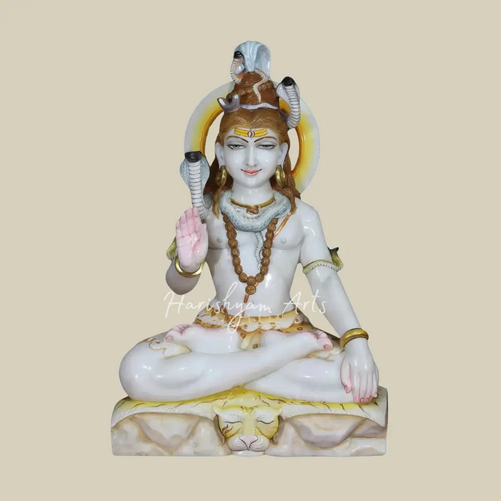 24" Marble Statue Of Lord Shiva