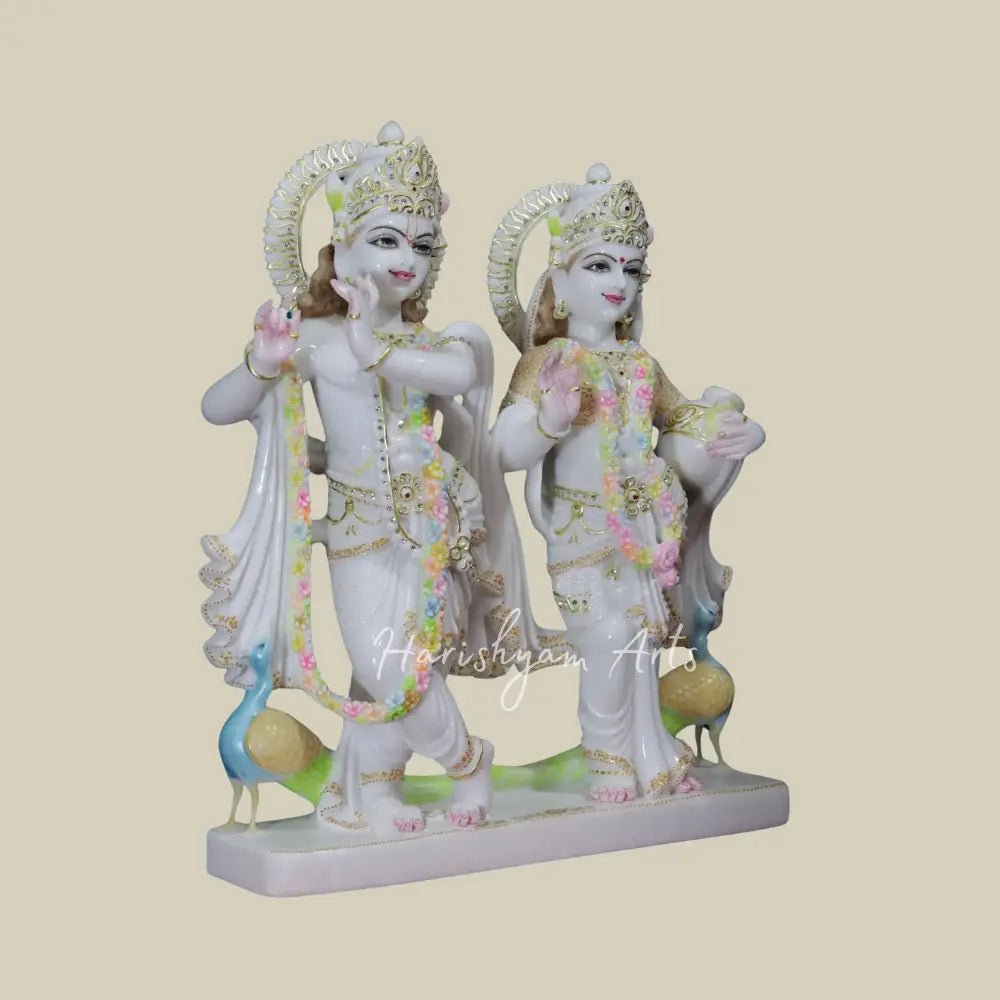 24" Radha Holding Milk Matki With Krishna