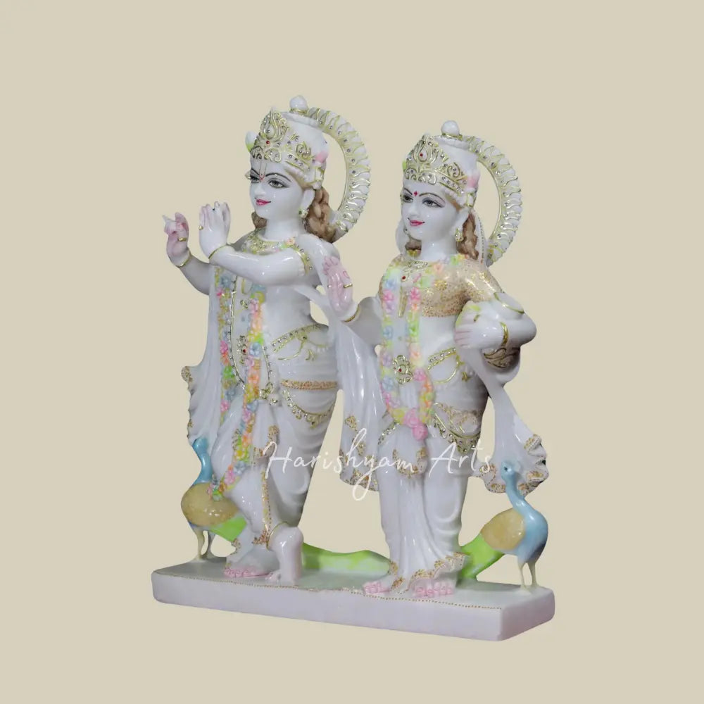 24" Radha Holding Milk Matki With Krishna