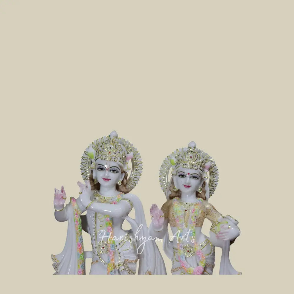 24" Radha Holding Milk Matki With Krishna