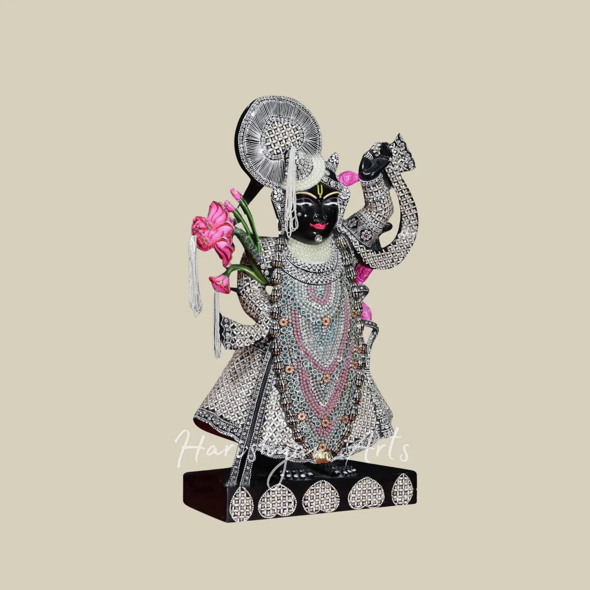 24" Shrinathji Idol Black