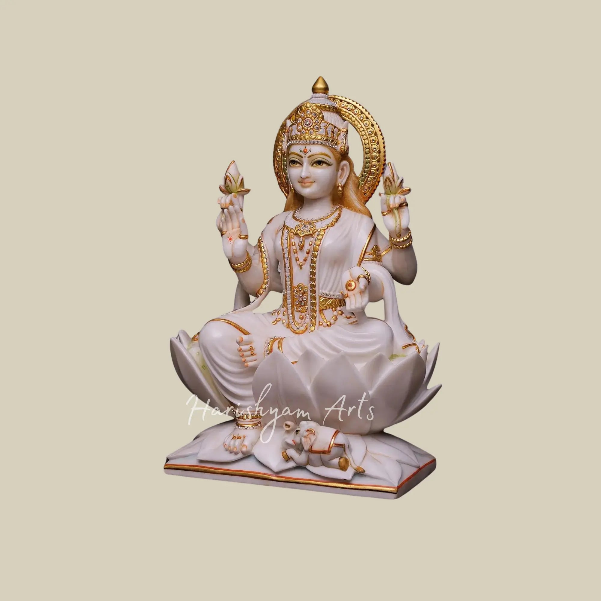 24 inches marble lakshmi statue 1