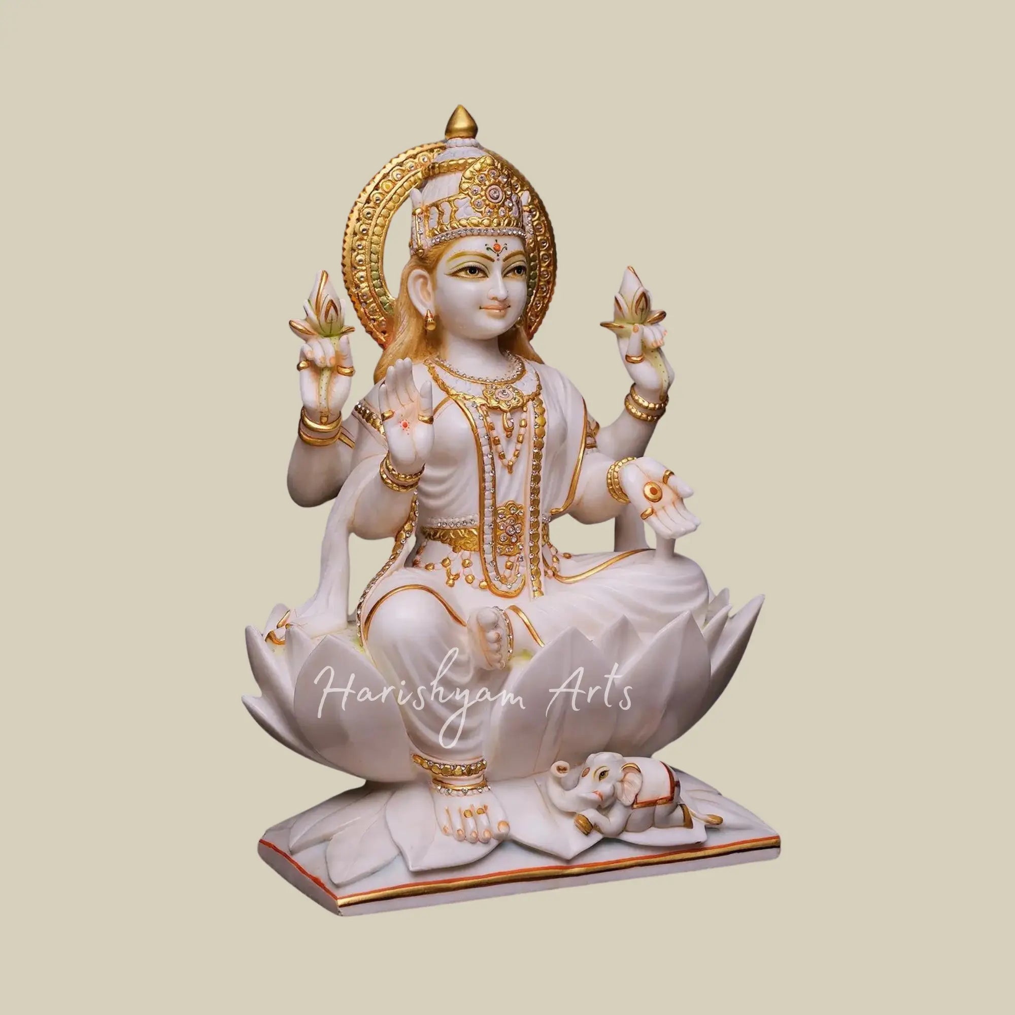 24 inches marble lakshmi statue 2