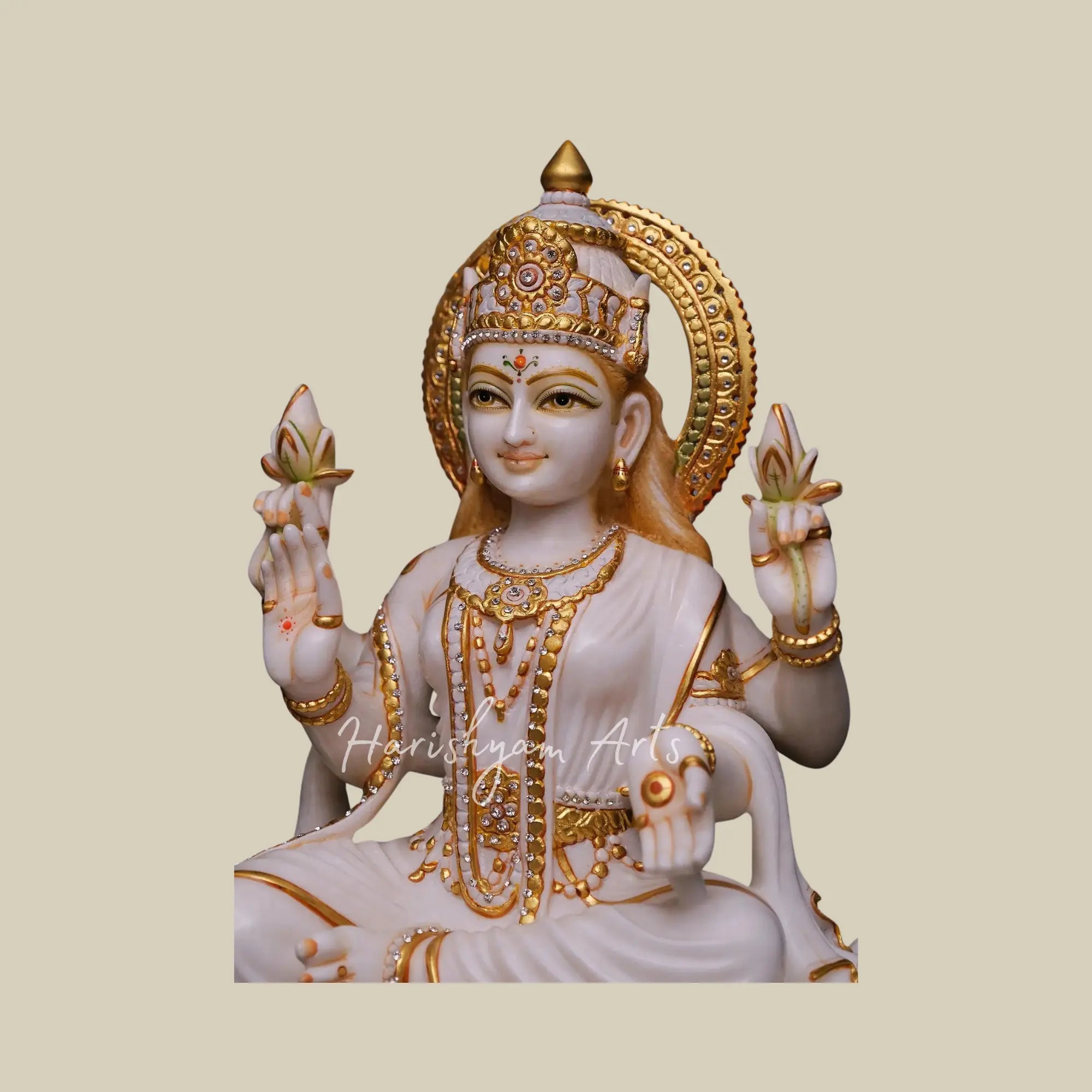 24 inches marble lakshmi statue 3