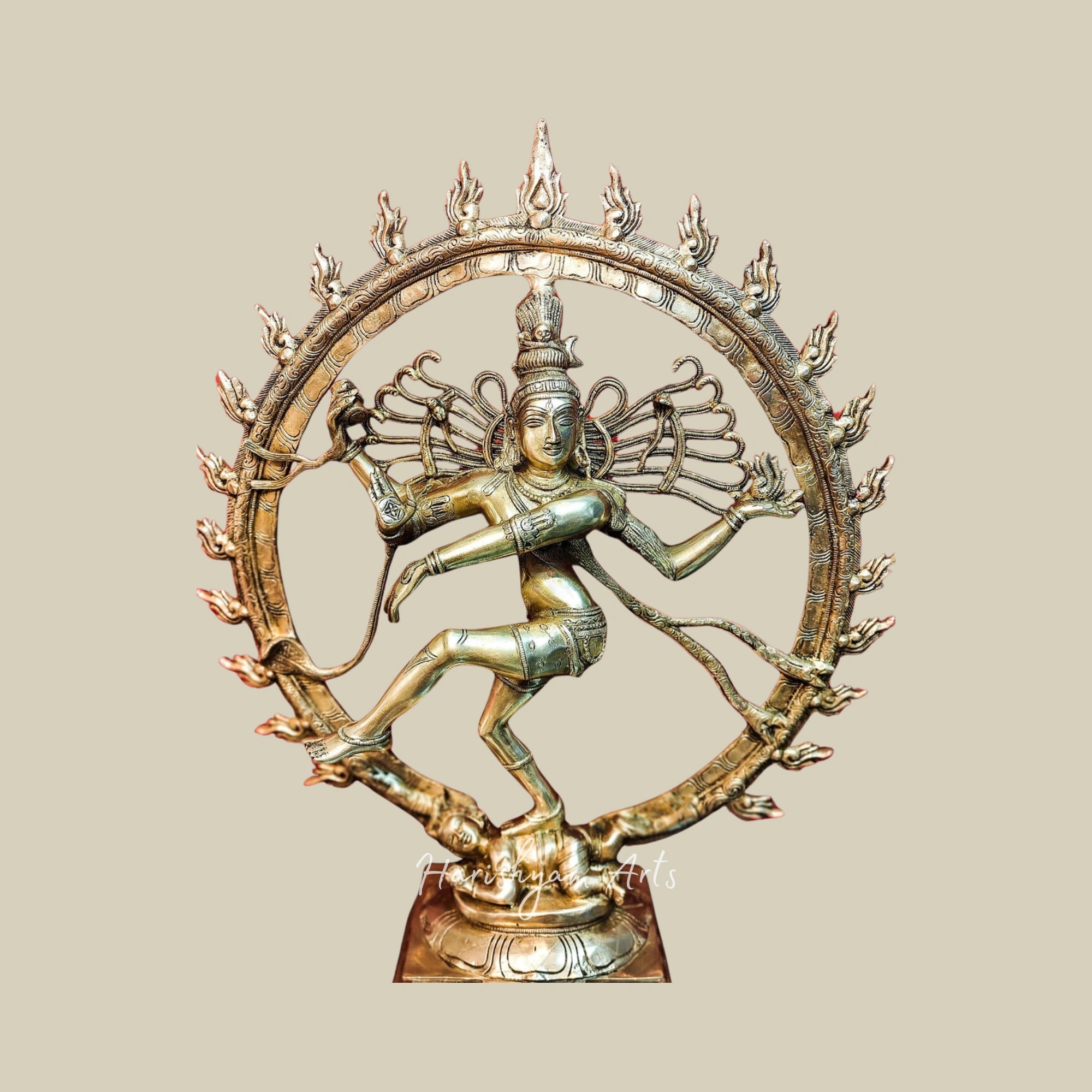 25" Premium Brass Nataraja Statue with Superfine Detailing