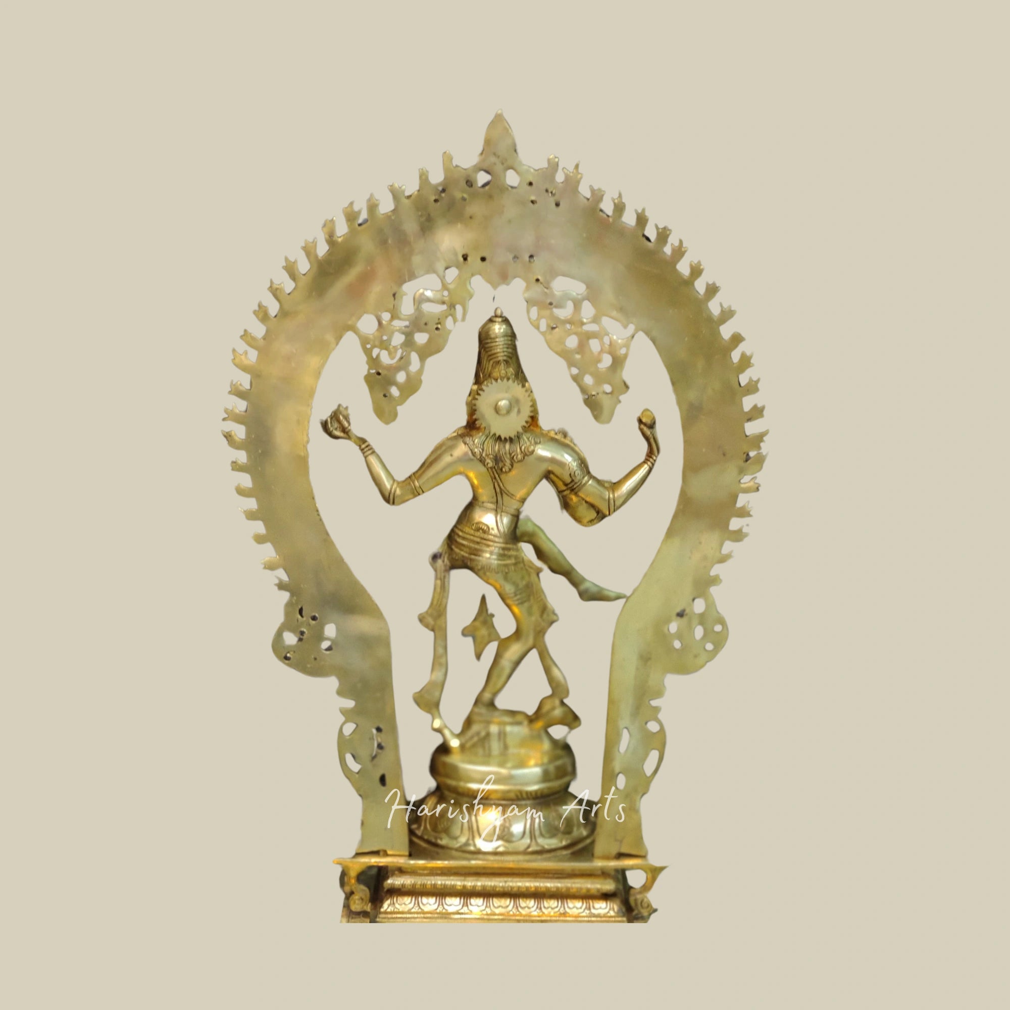 26" Captivating Brass Nataraja Sculpture for Spiritual Spaces