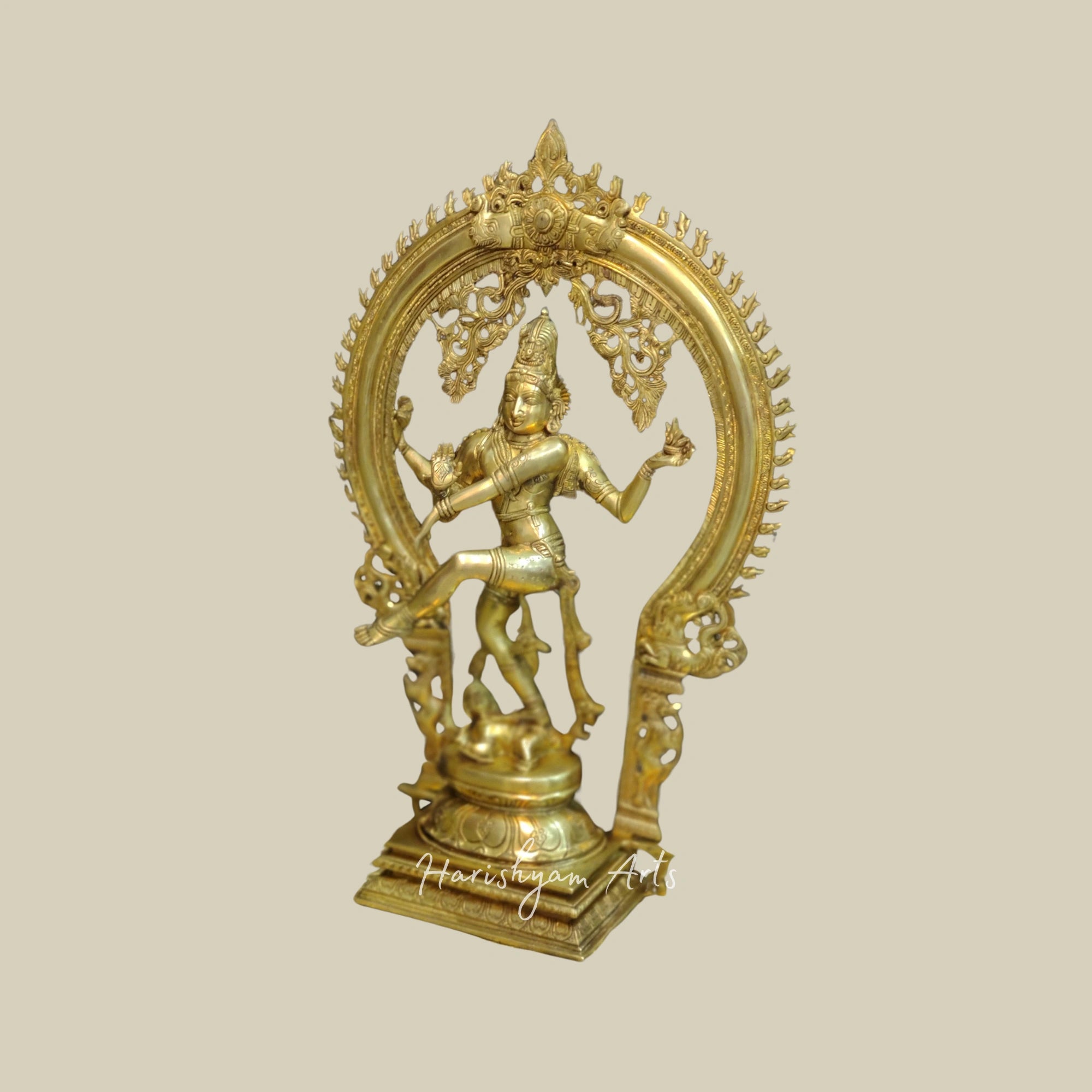 26" Captivating Brass Nataraja Sculpture for Spiritual Spaces